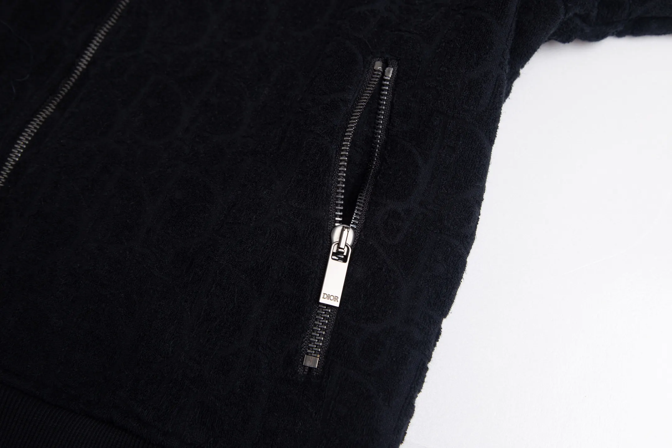 Oblique Jacquard Terry Cotton Zip-Up Jacket D24516048 — view 6