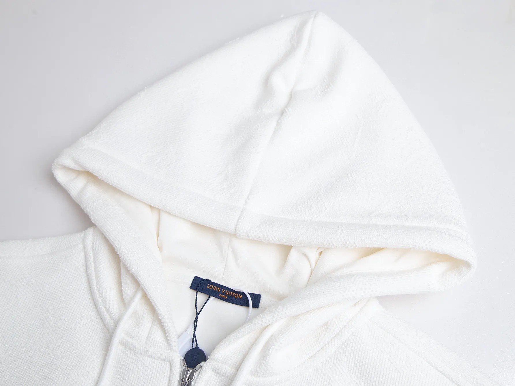 Monogram Jacquard Towel Embroidery Zip-Up Hoodie D24516011 — view 3