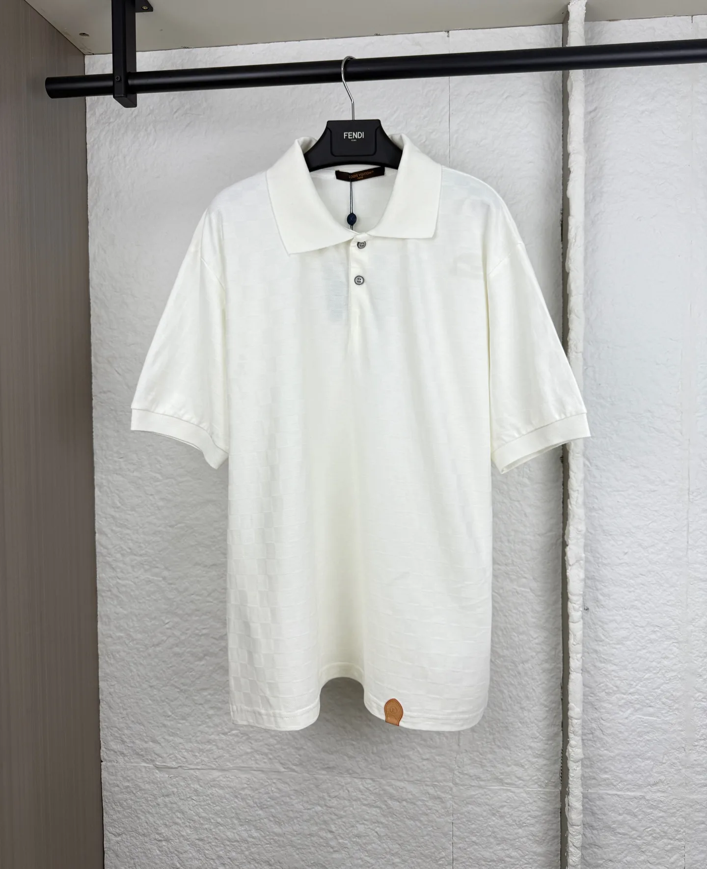 Damier Silk-Cotton Piqué Polo Shirt D24513836