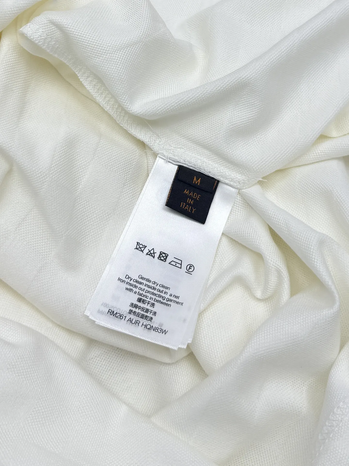 Damier Silk-Cotton Piqué Polo Shirt D24513836 — view 8