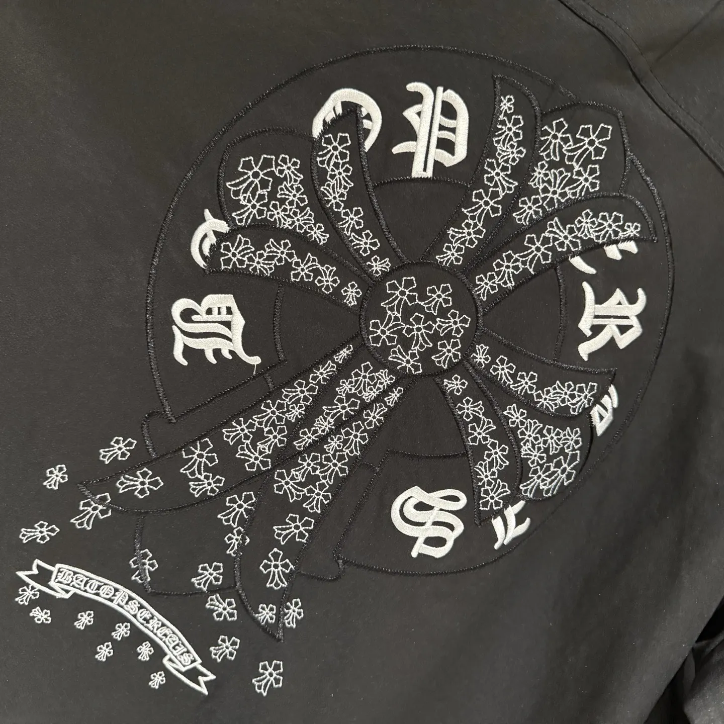Cross Embroidered Zip-Up Shirt Jacket D24523671 — view 8