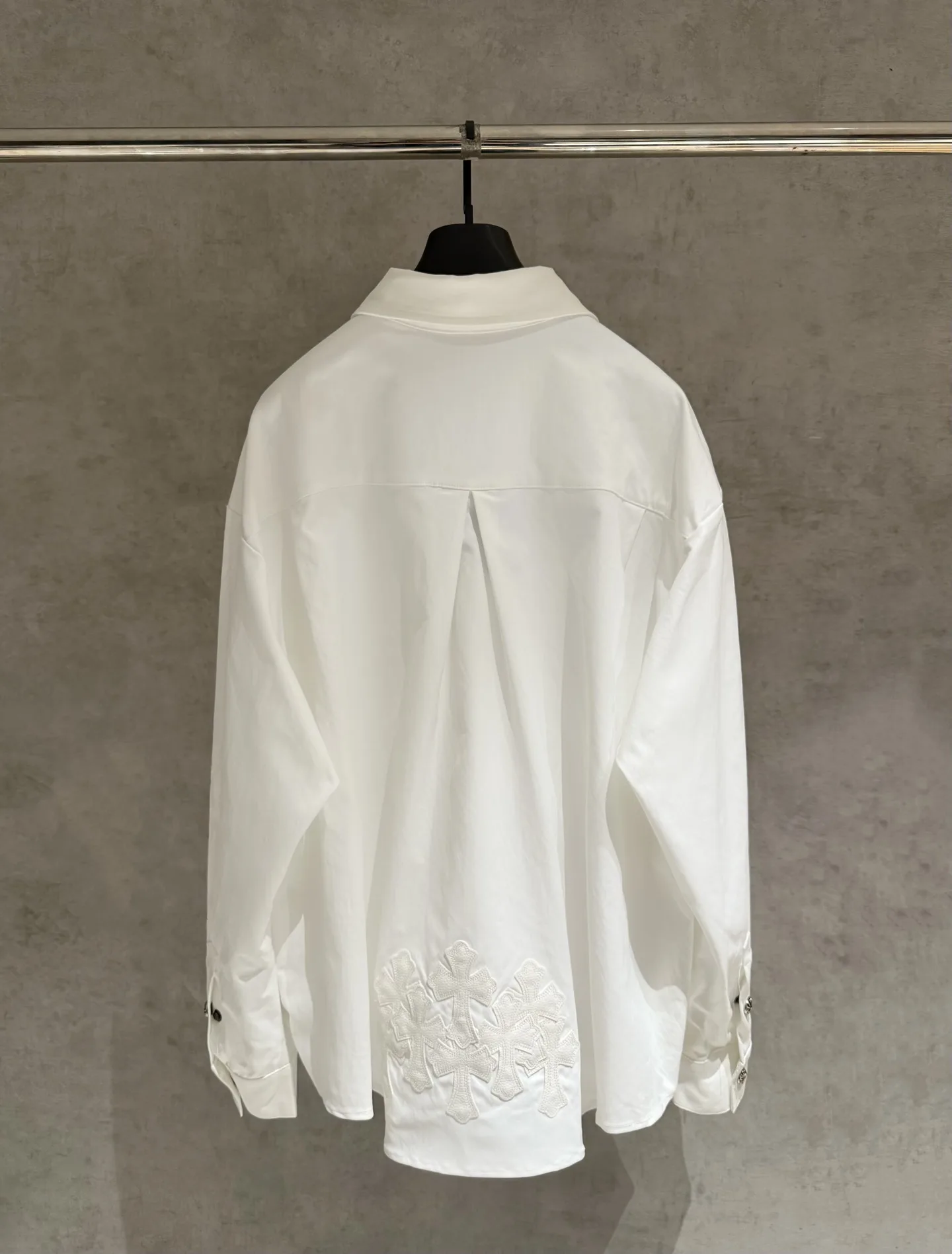 Cross Patch Zip-Up Oversized Shirt D24523672 — view 2