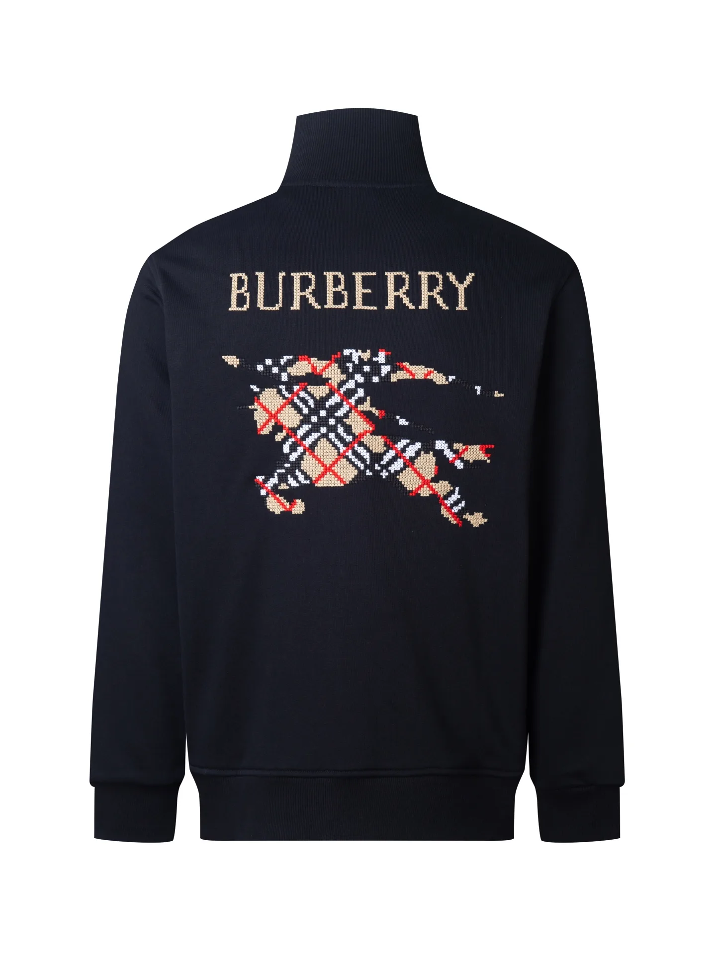 Embroidered Knight Fleece Zip-Up Jacket D24516074 — view 2