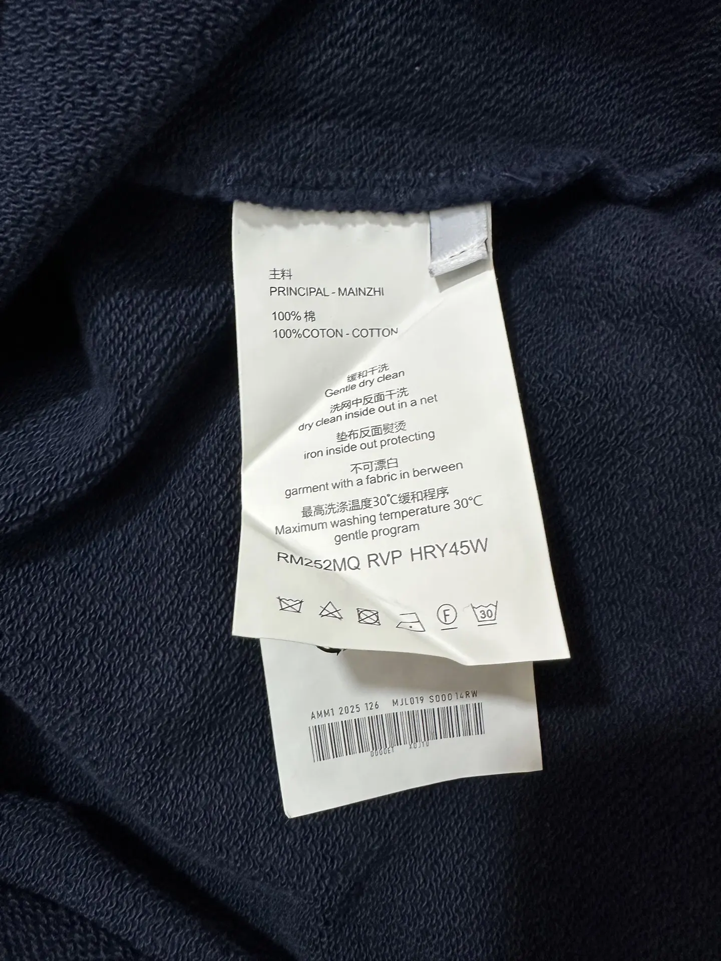 Logo Embroidery Heavyweight Cotton Sweatshirt D25018834 — view 9