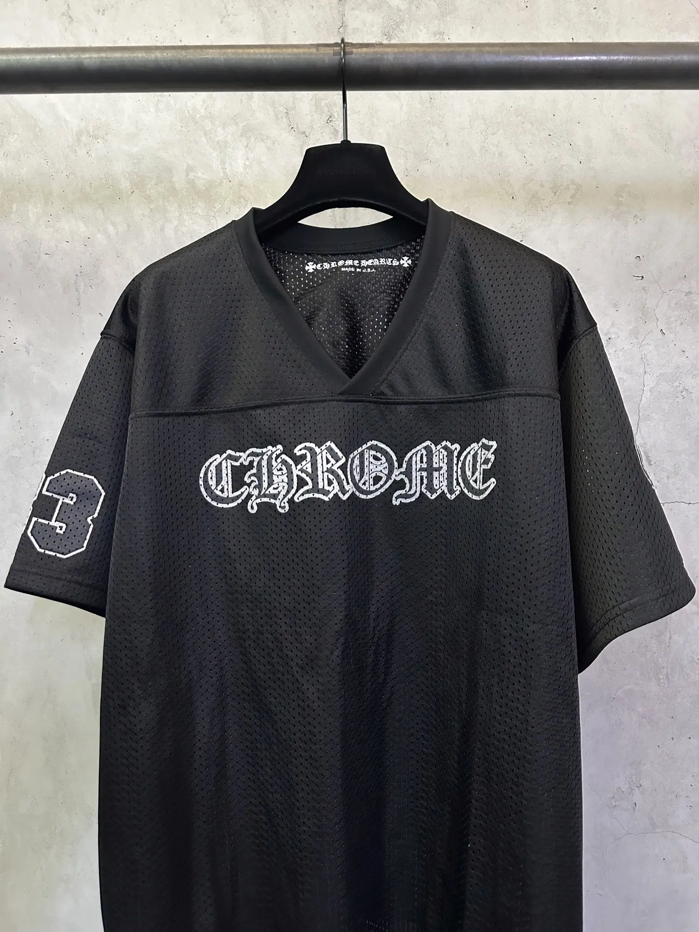 Logo-Print Mesh Hockey Jersey T-Shirt D25012387 — view 3