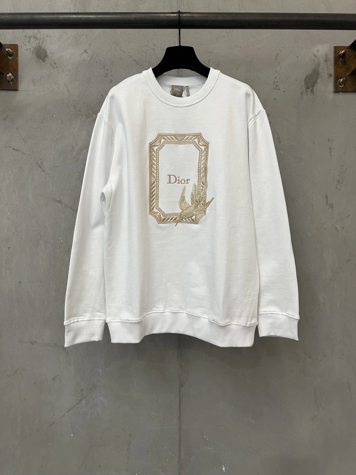 Embroidered Logo Cotton-Terry Sweatshirt D25023086