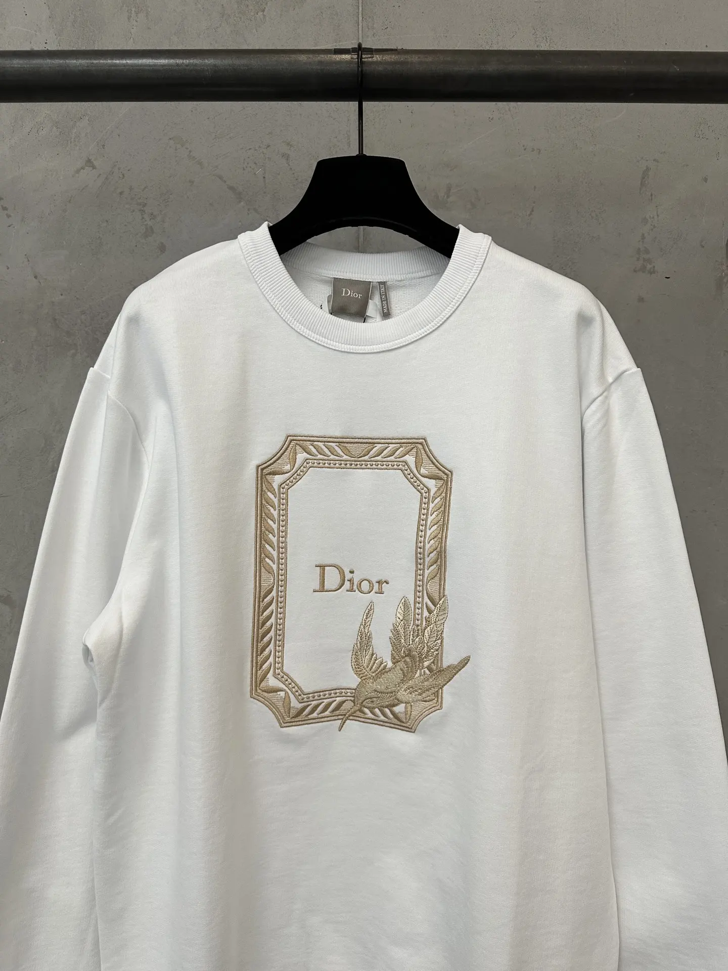 Embroidered Logo Cotton-Terry Sweatshirt D25023086 — view 3