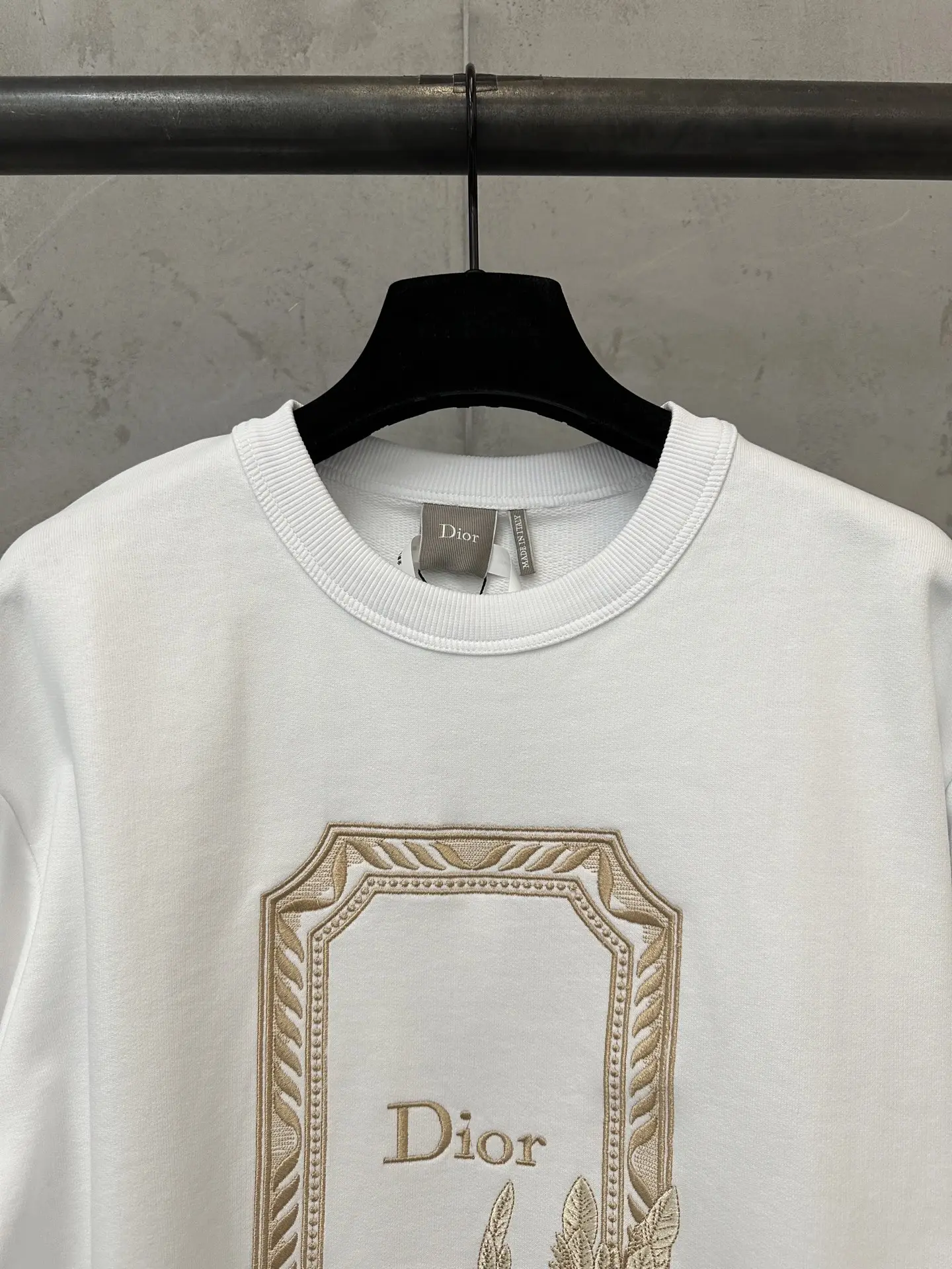 Embroidered Logo Cotton-Terry Sweatshirt D25023086 — view 5