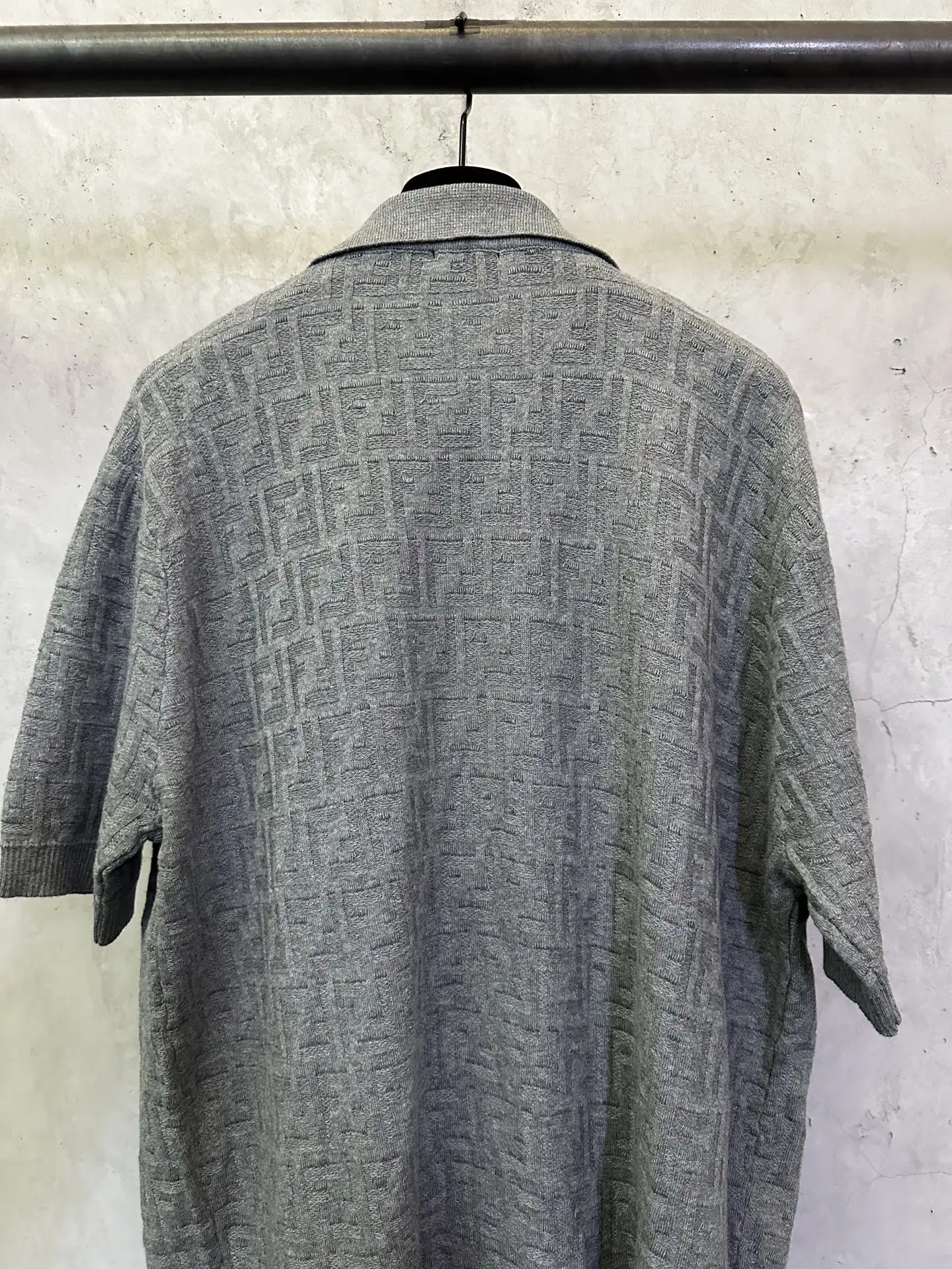 FF Monogram Jacquard Knit Polo Shirt D25012342 — view 5