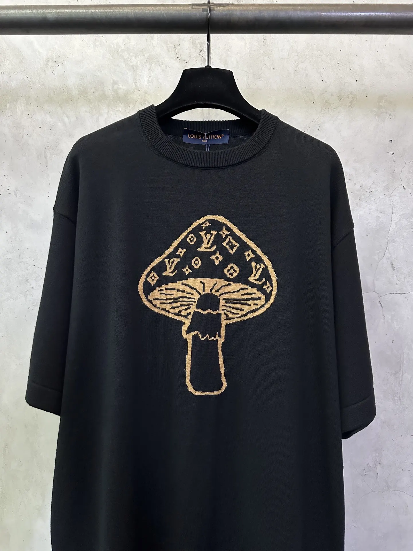 Mushroom Intarsia Knit T-Shirt D25012493 — view 3