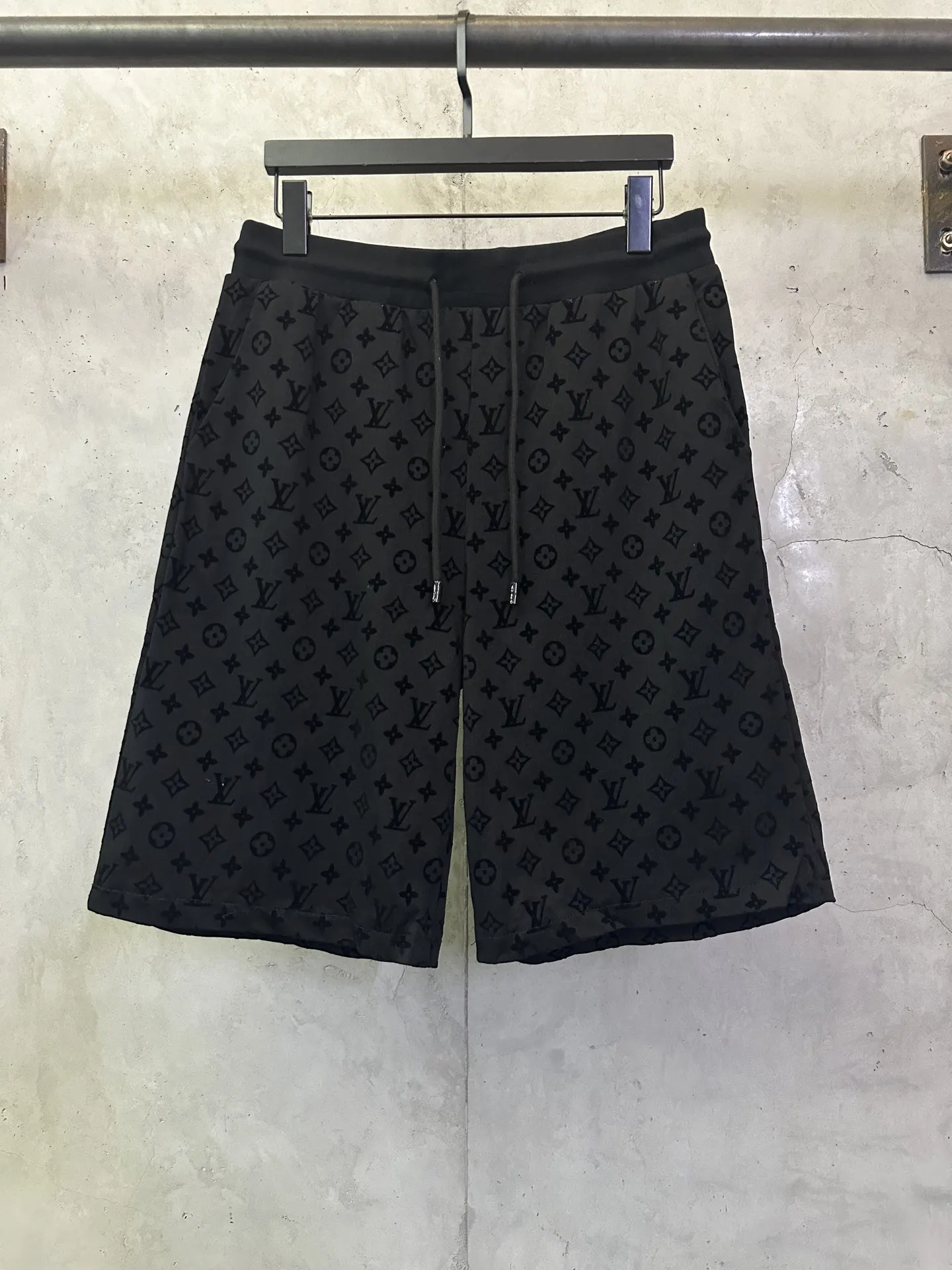 Monogram Flocked Cotton Jersey Shorts D25012432