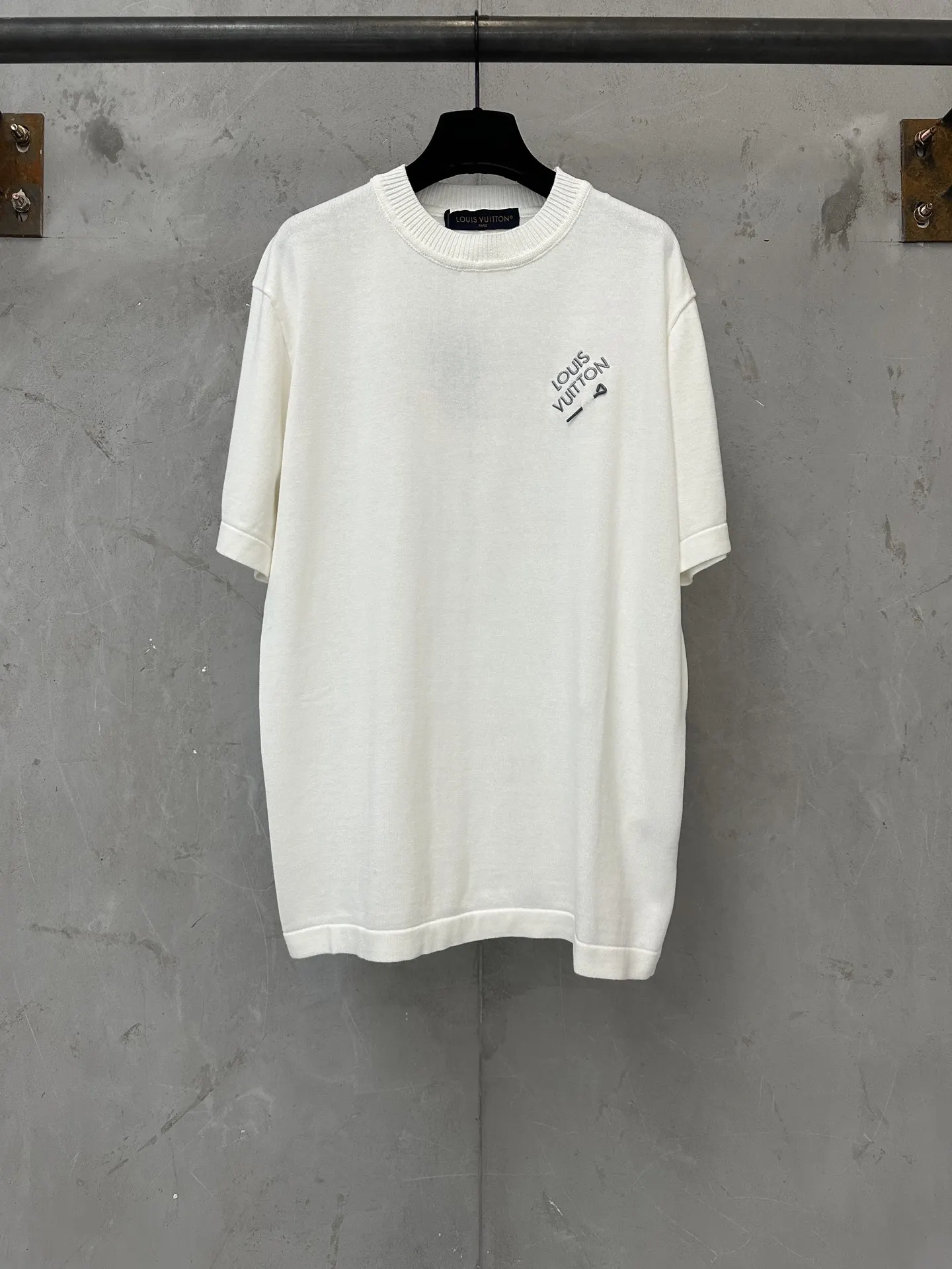 Logo-Embroidered Cotton Knit T-Shirt D25011208