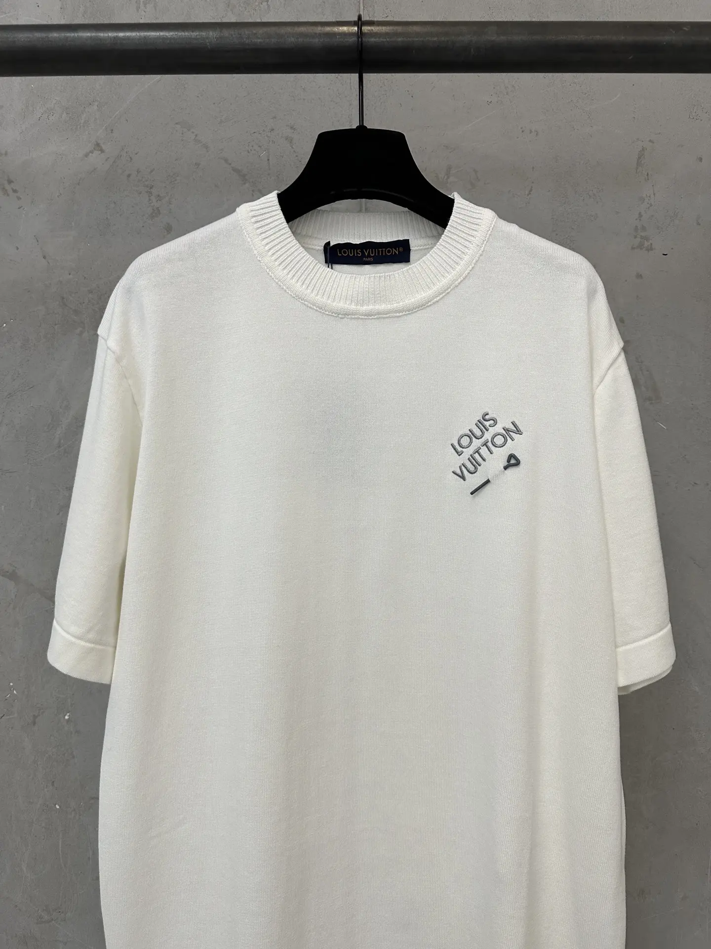 Logo-Embroidered Cotton Knit T-Shirt D25011208 — view 3