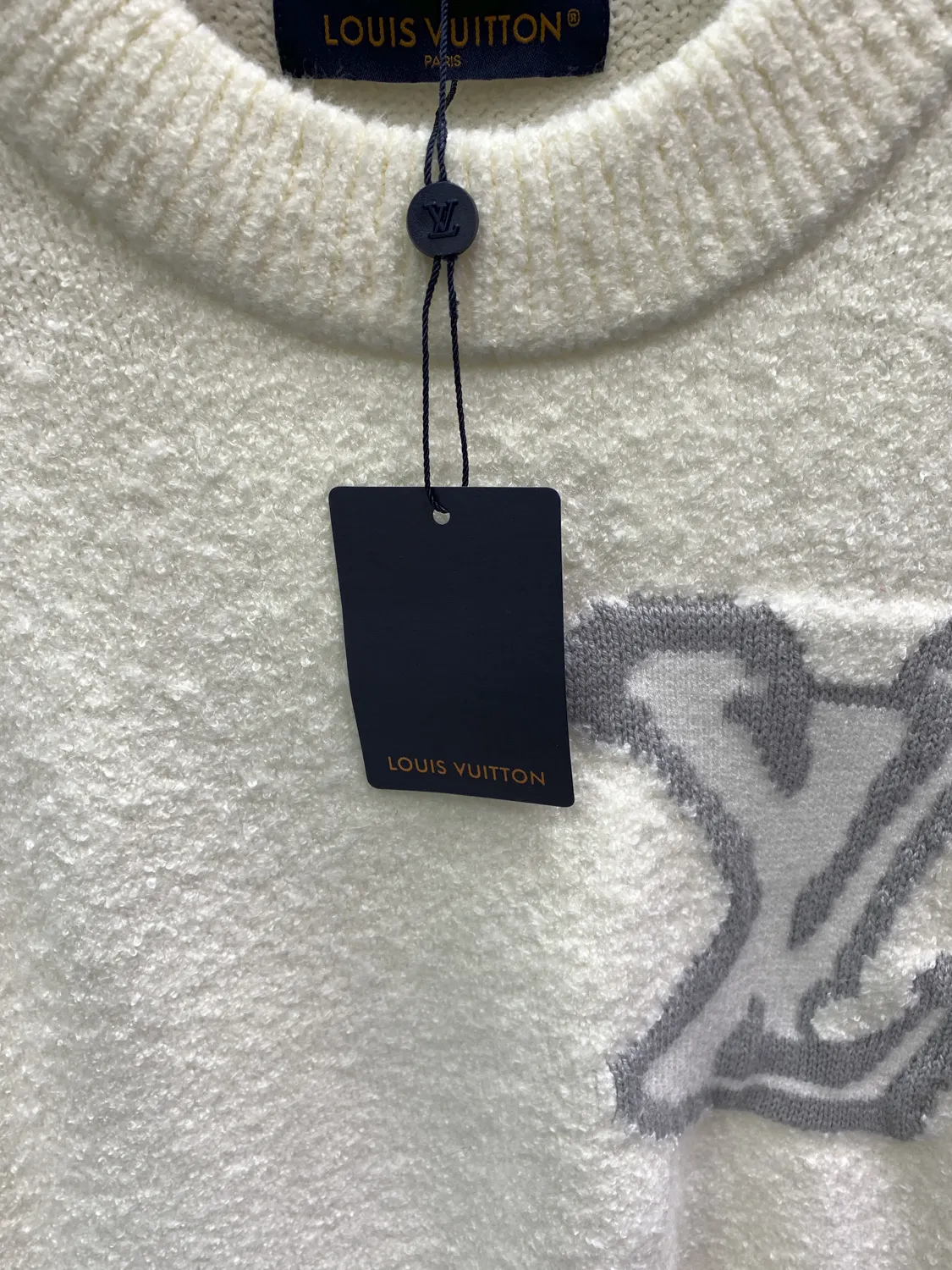 Logo Intarsia Wool-Blend Bouclé Sweater D25014136 — view 5