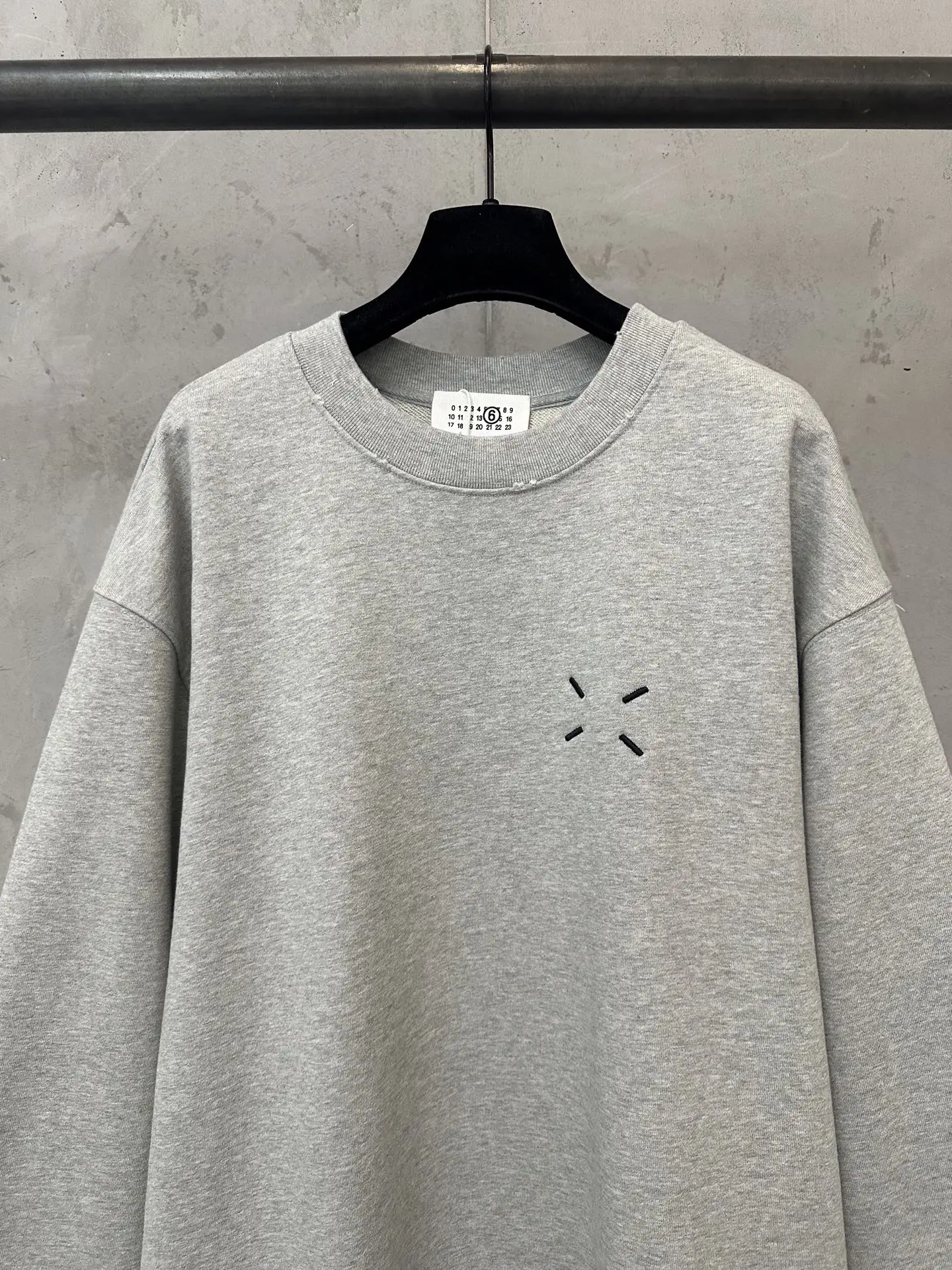 MM6 Maison Margiela Four-Stitch Embroidered Sweatshirt D25020522 — view 3