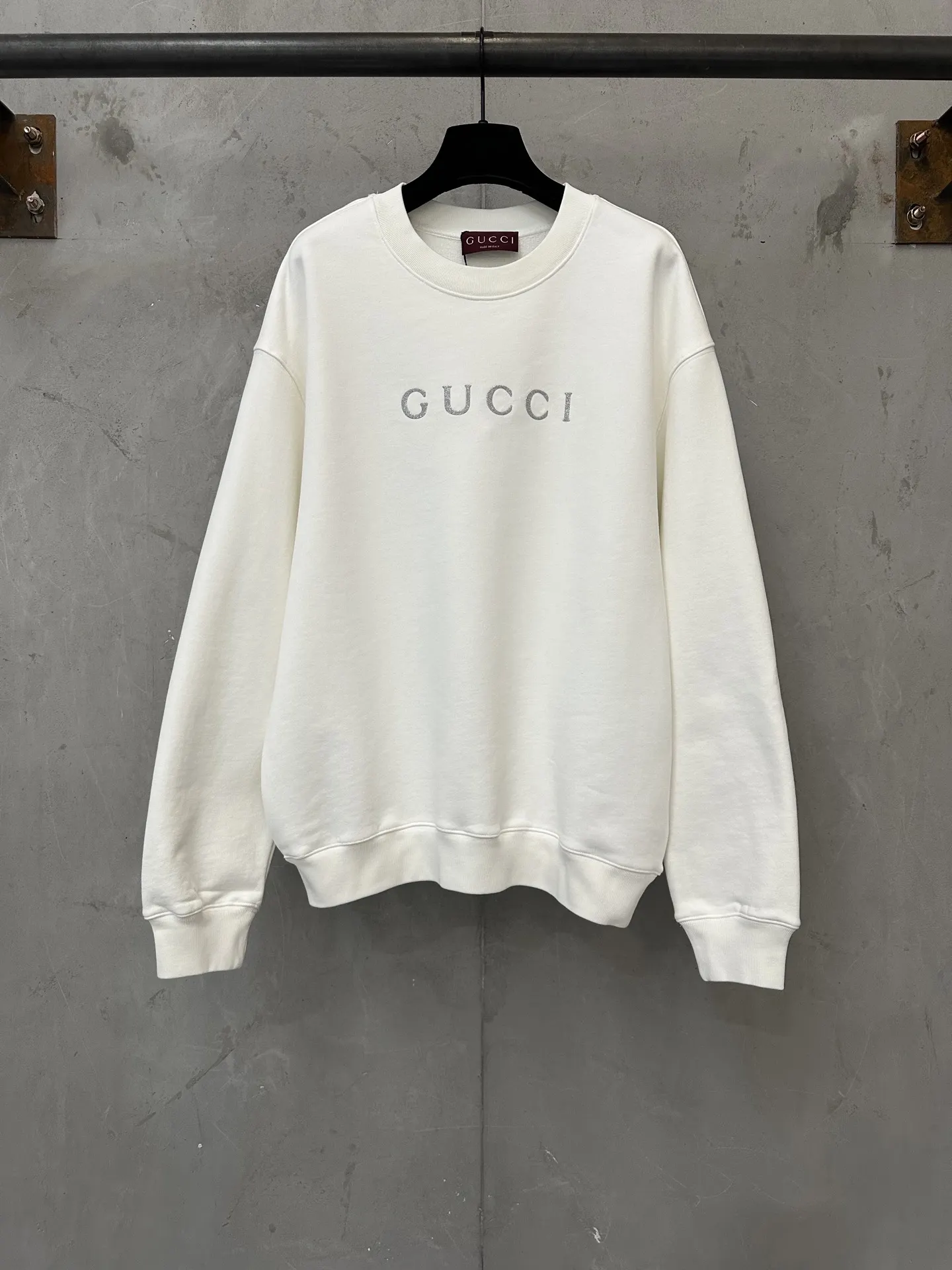 Logo Print Heavyweight Cotton Sweatshirt D25020456