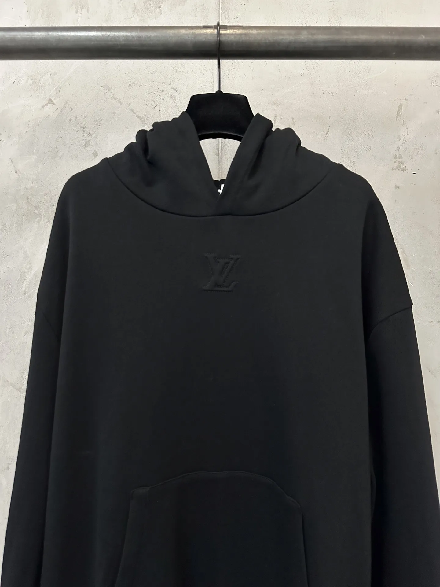 Embossed Logo Cotton-Jersey Hoodie D25523751 — view 3