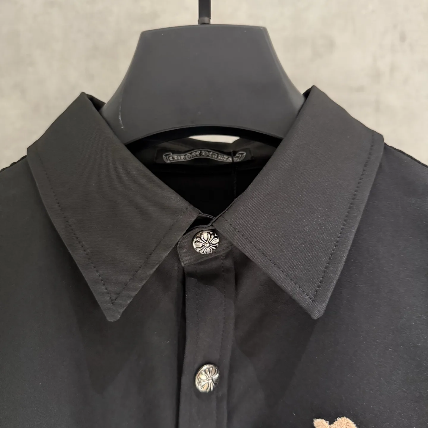 Embroidered Cross Oversized Cotton Shirt D25523676 — view 5