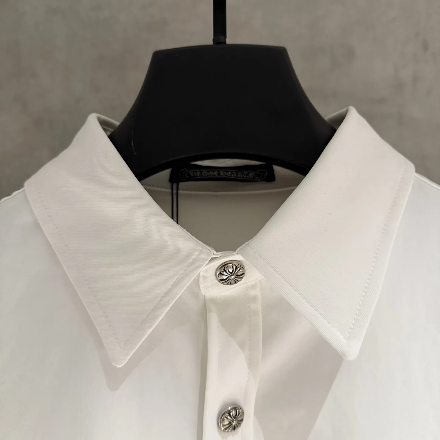 Embroidered Cross Oversized Cotton Shirt D25523674 — view 5