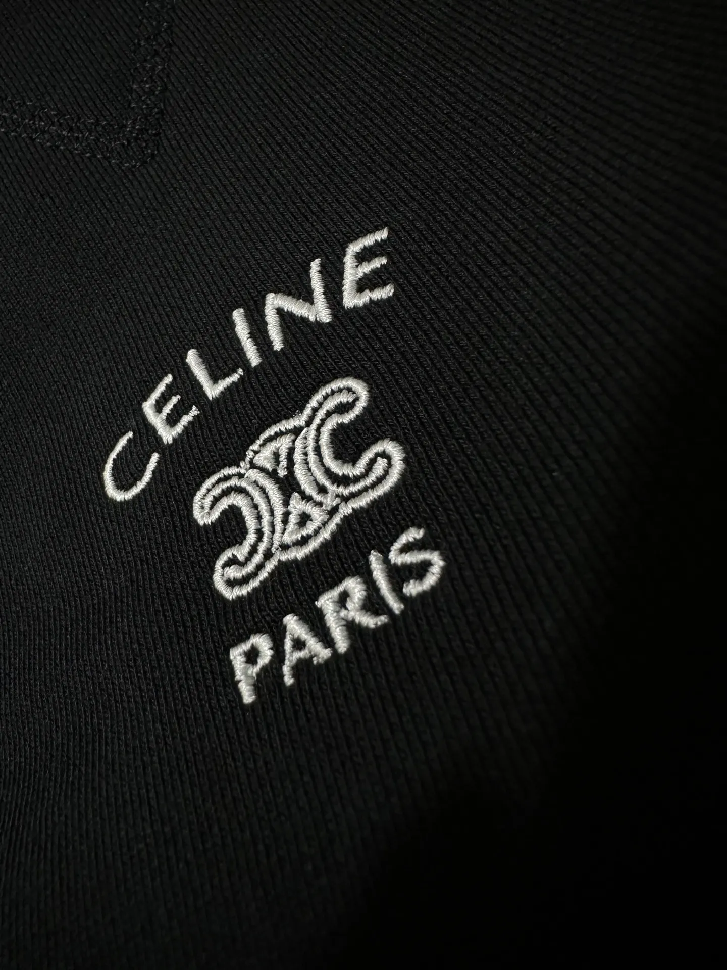 Triomphe Logo Embroidered Cotton Sweatshirt D26023114 — view 8