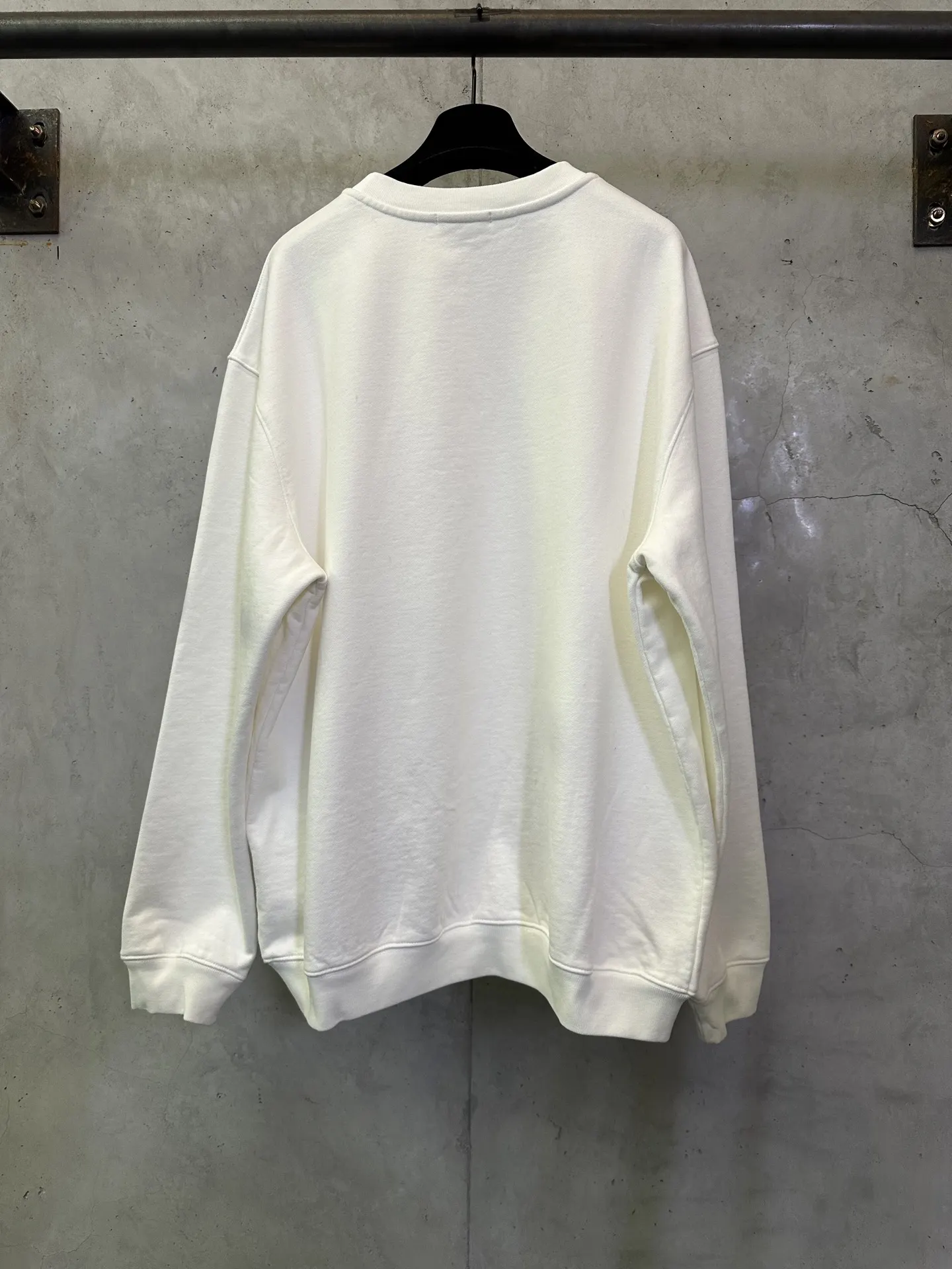 Logo Flocked Cotton-Jersey Sweatshirt D26023102 — view 2