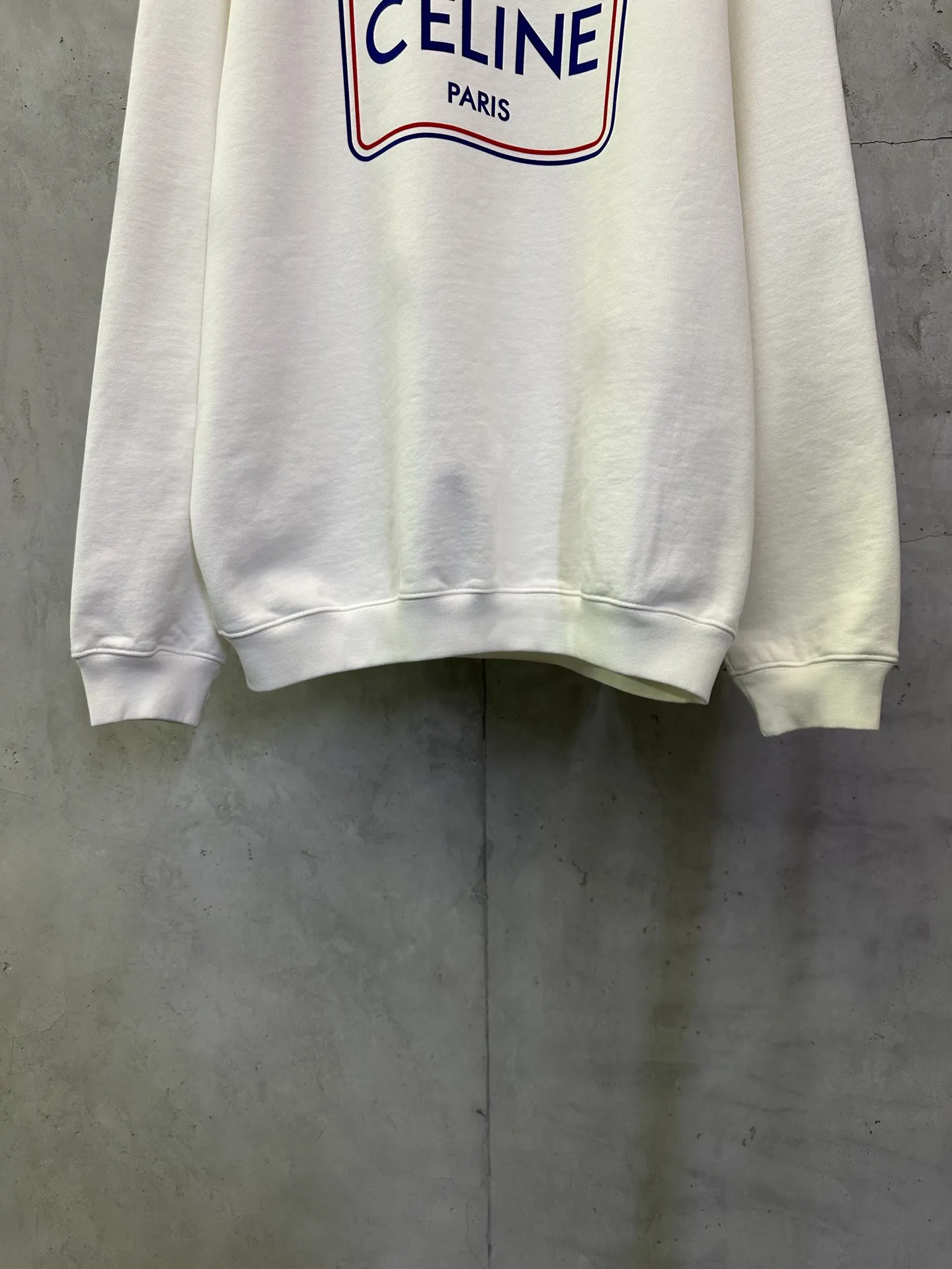 Logo Flocked Cotton-Jersey Sweatshirt D26023102 — view 4