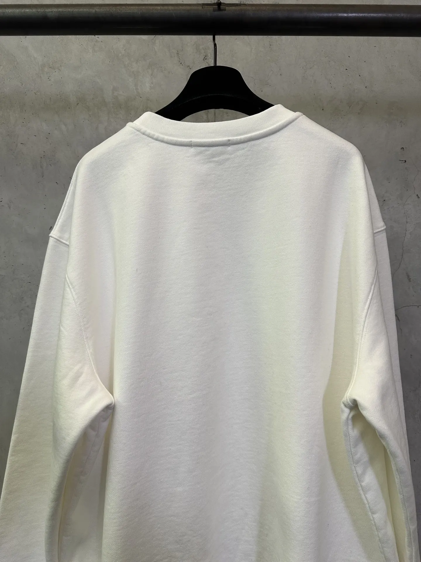 Logo Flocked Cotton-Jersey Sweatshirt D26023102 — view 5
