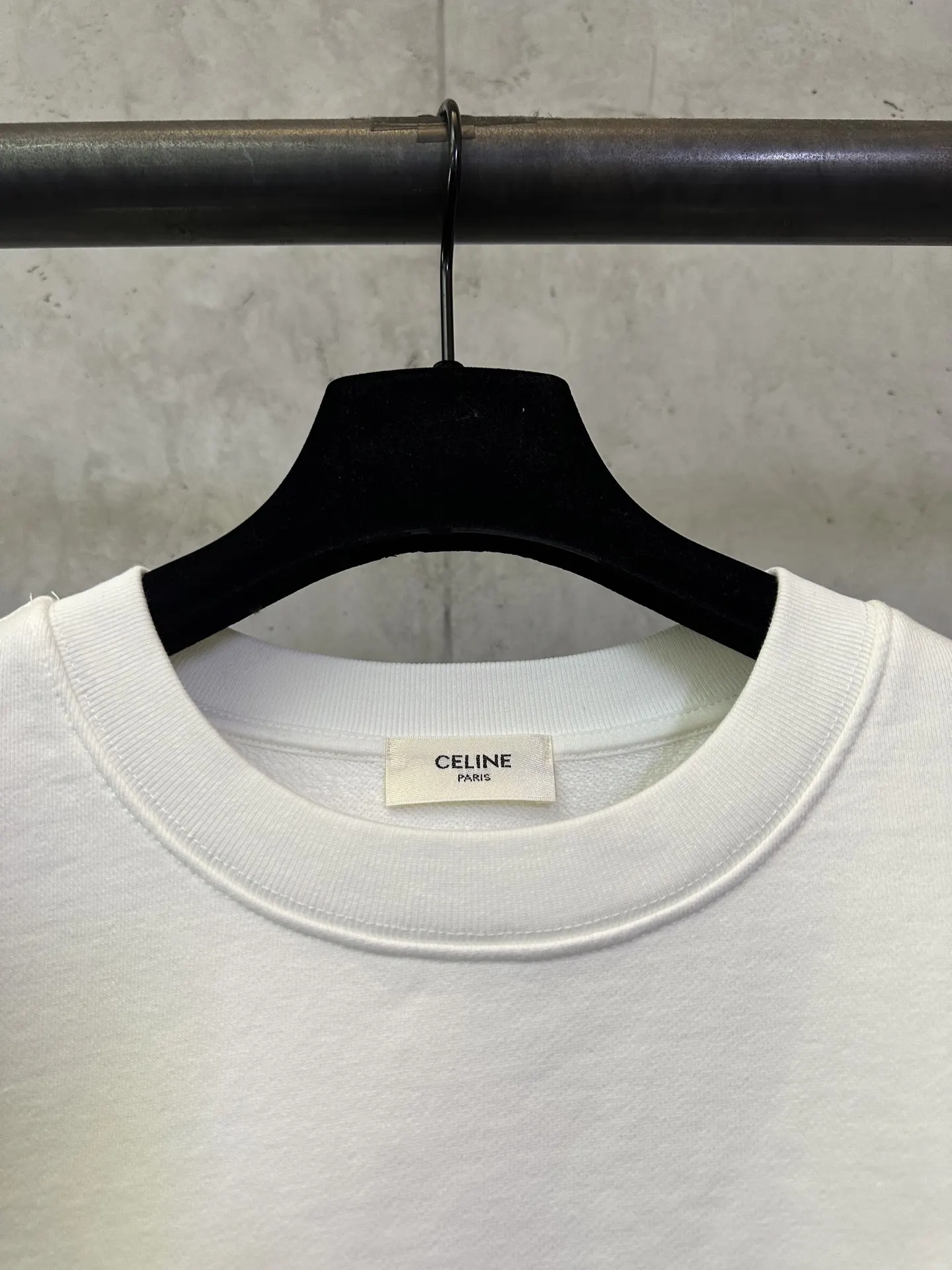 Logo Flocked Cotton-Jersey Sweatshirt D26023102 — view 7