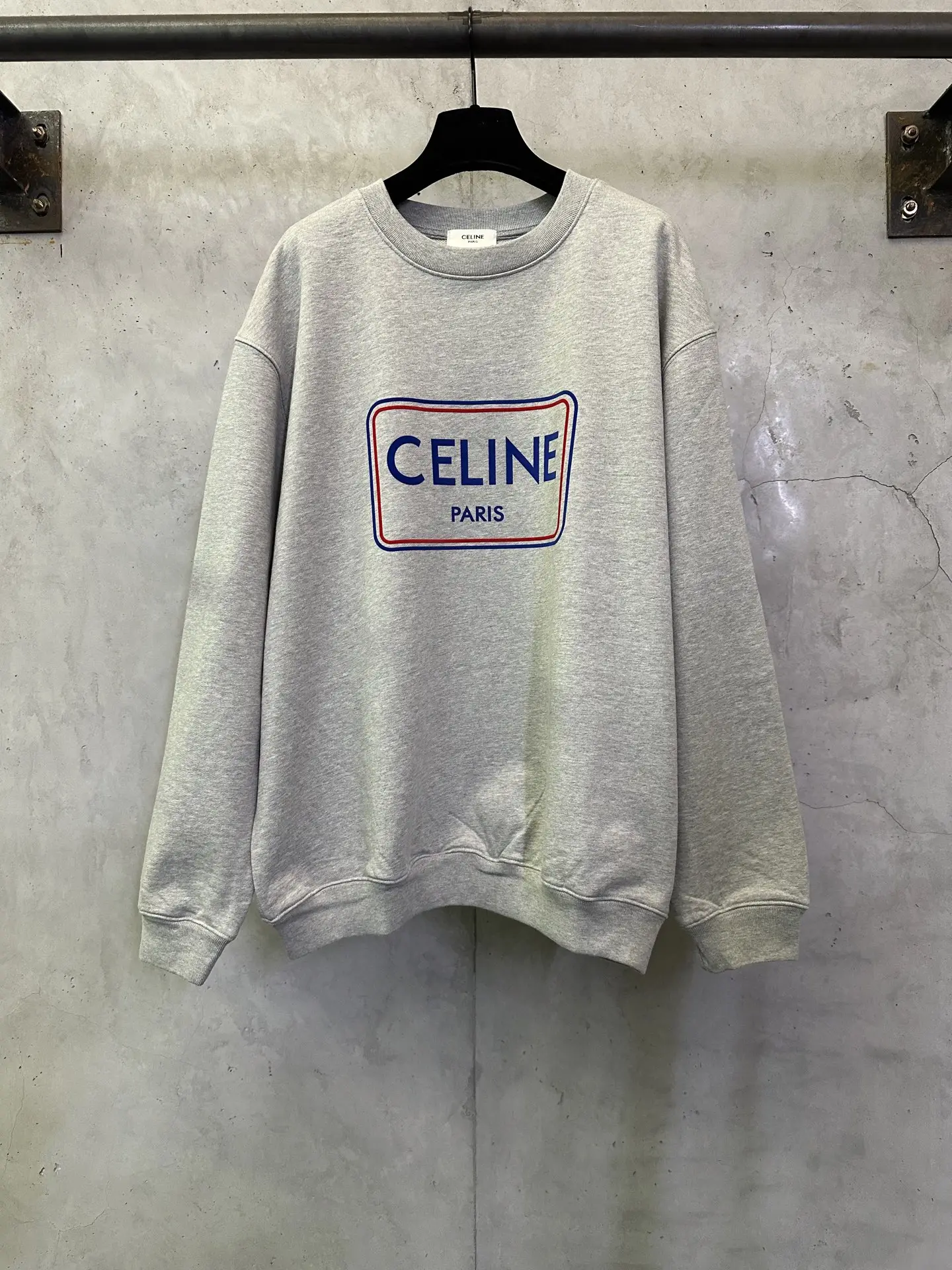 Logo Flocked Cotton-Jersey Sweatshirt D26023101
