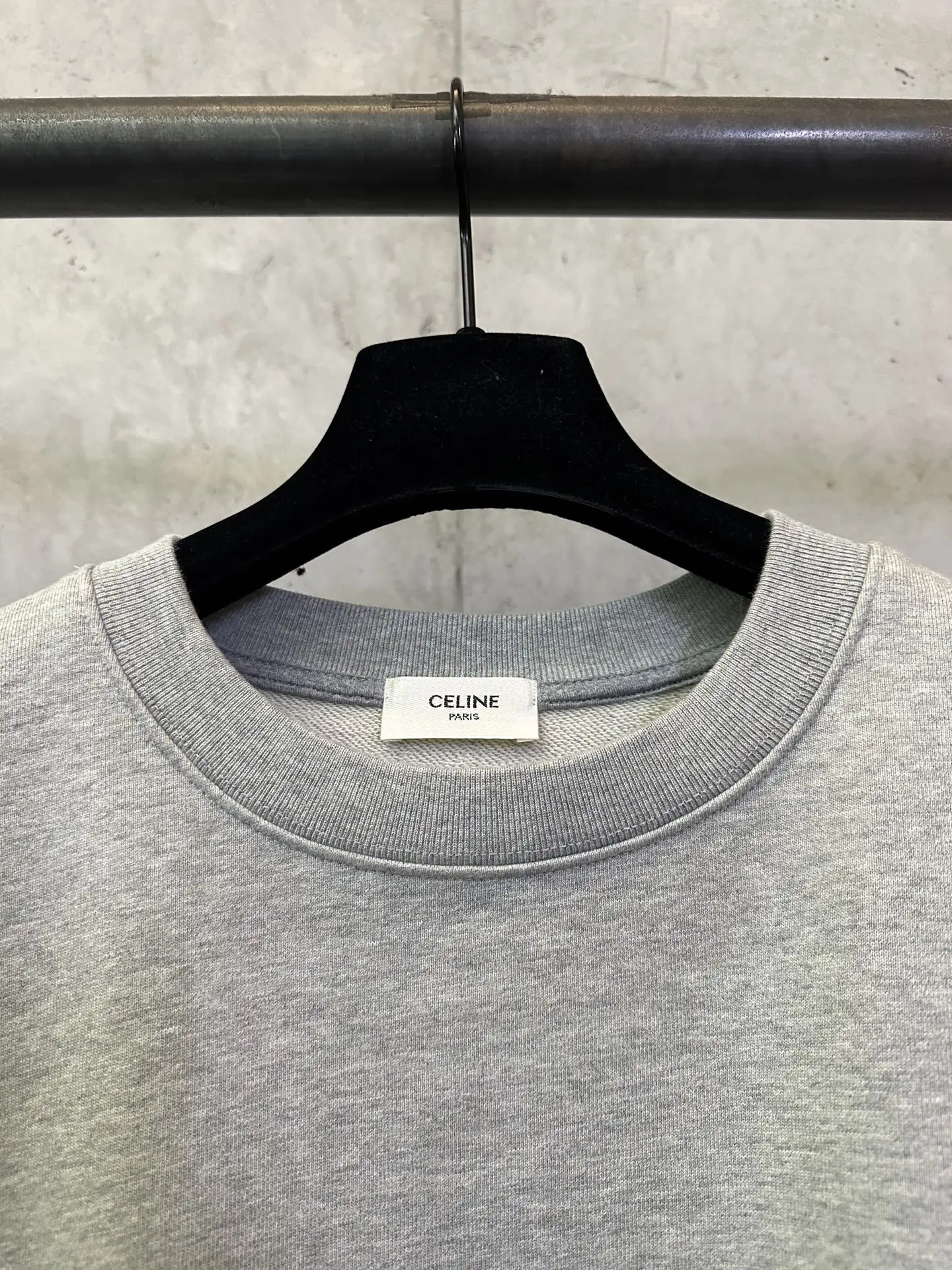 Logo Flocked Cotton-Jersey Sweatshirt D26023101 — view 7