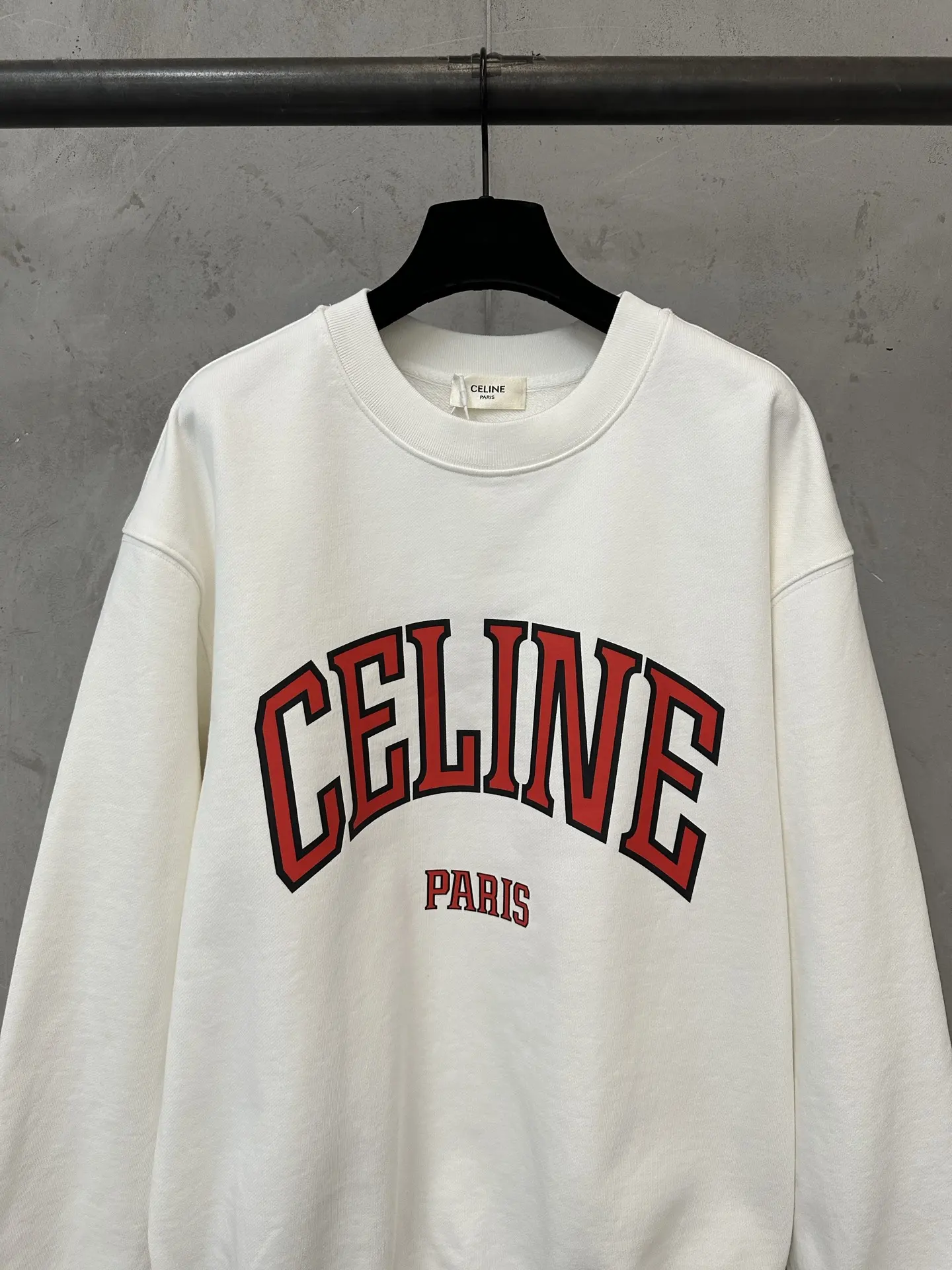 Logo Print Cotton-Jersey Sweatshirt D26023146 — view 3