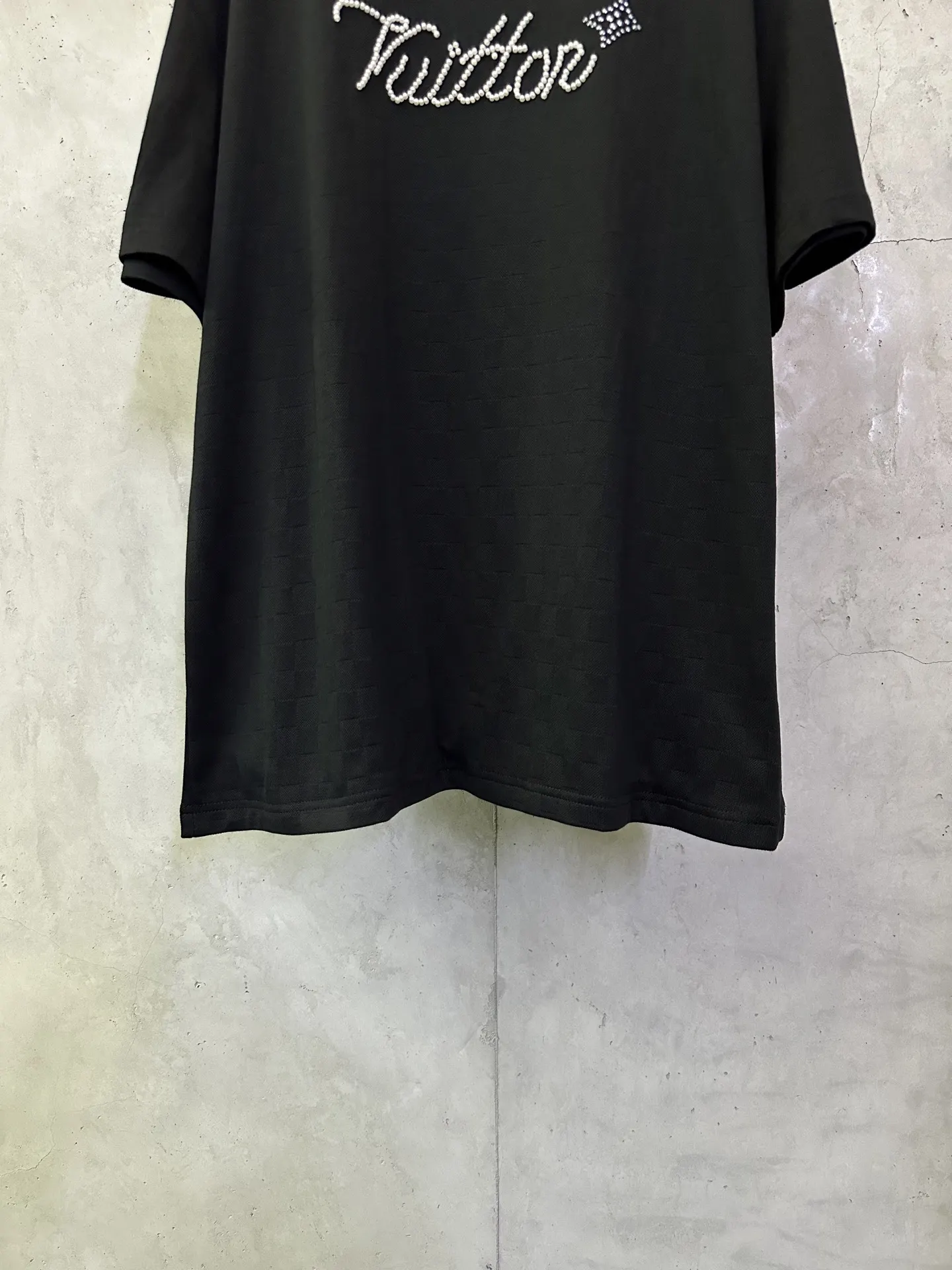 Embellished Damier Jacquard T-Shirt D26012492 — view 4
