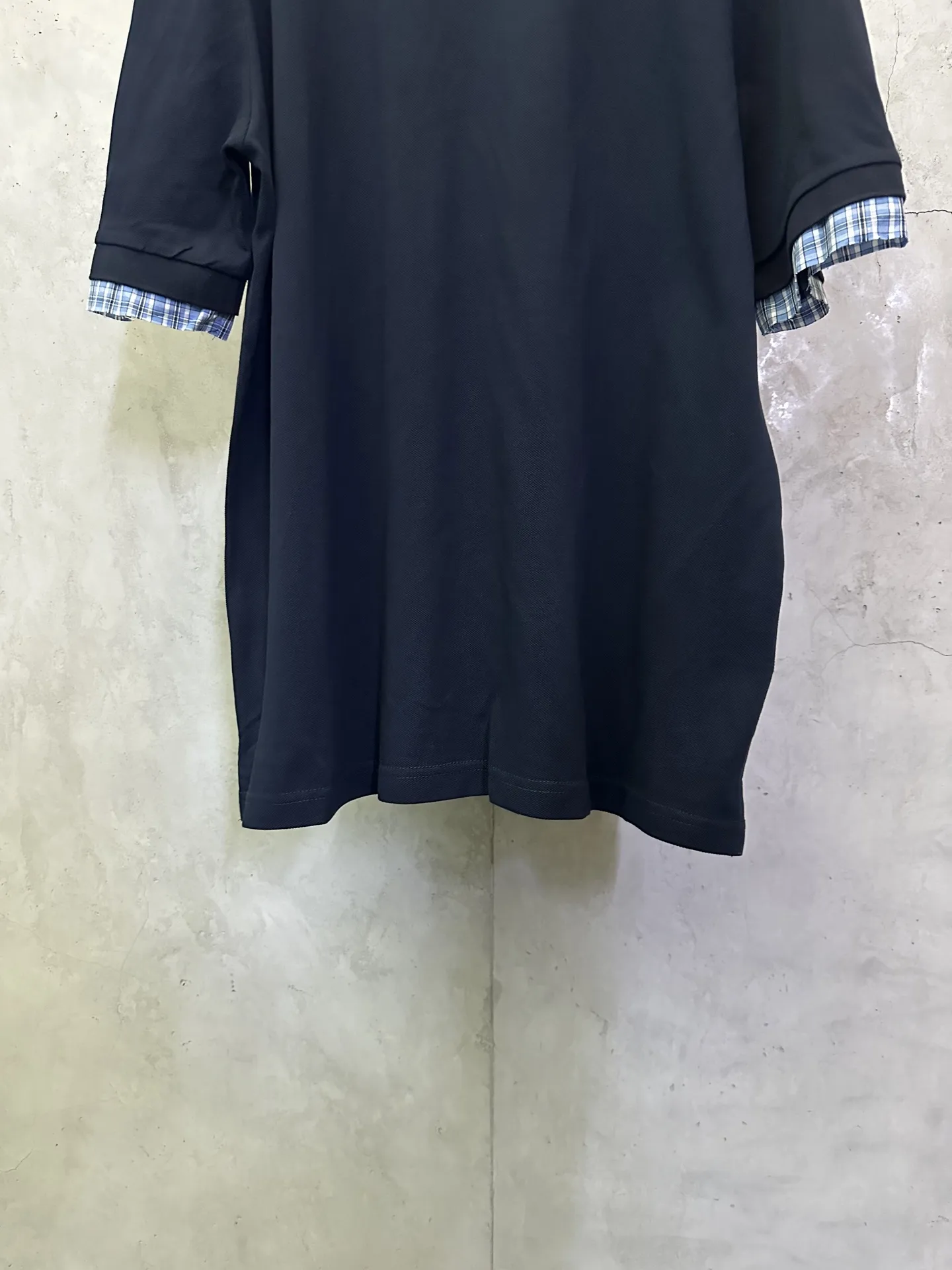 Contrast Check Collar Logo Polo Shirt D26012370 — view 4