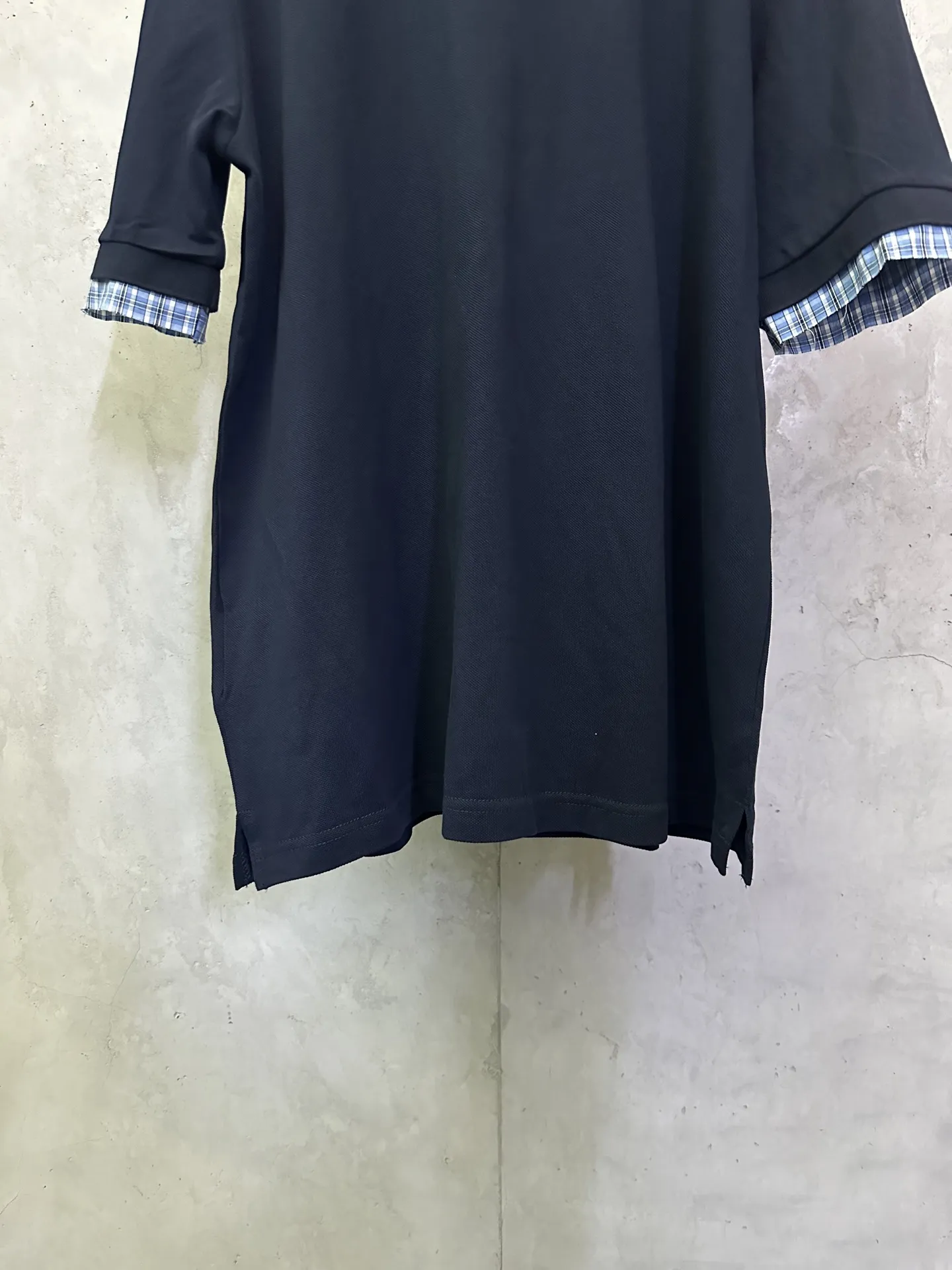 Contrast Check Collar Logo Polo Shirt D26012370 — view 6