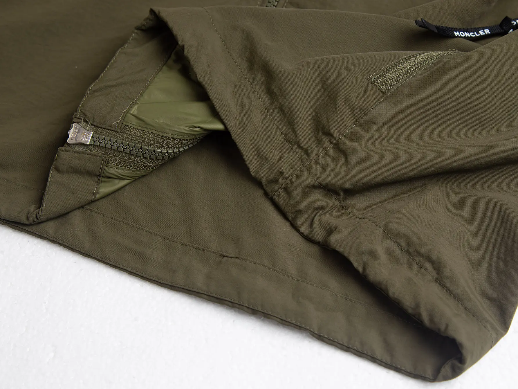 Moncler Color-Block Hooded Windbreaker Jacket D26015909 — view 8