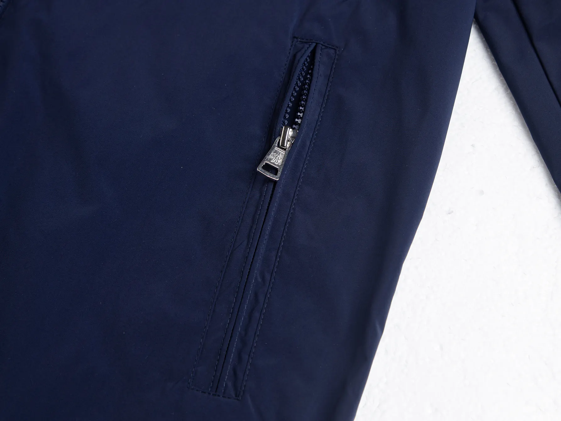Striped Webbing Hooded Windbreaker Jacket D26015911 — view 7