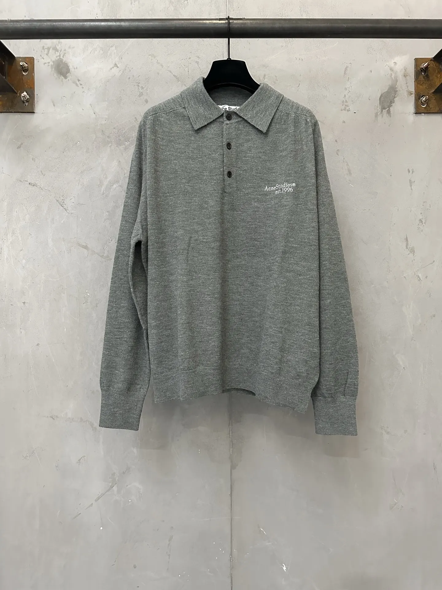 Logo-Embroidered Wool-Blend Polo Sweater D27020510