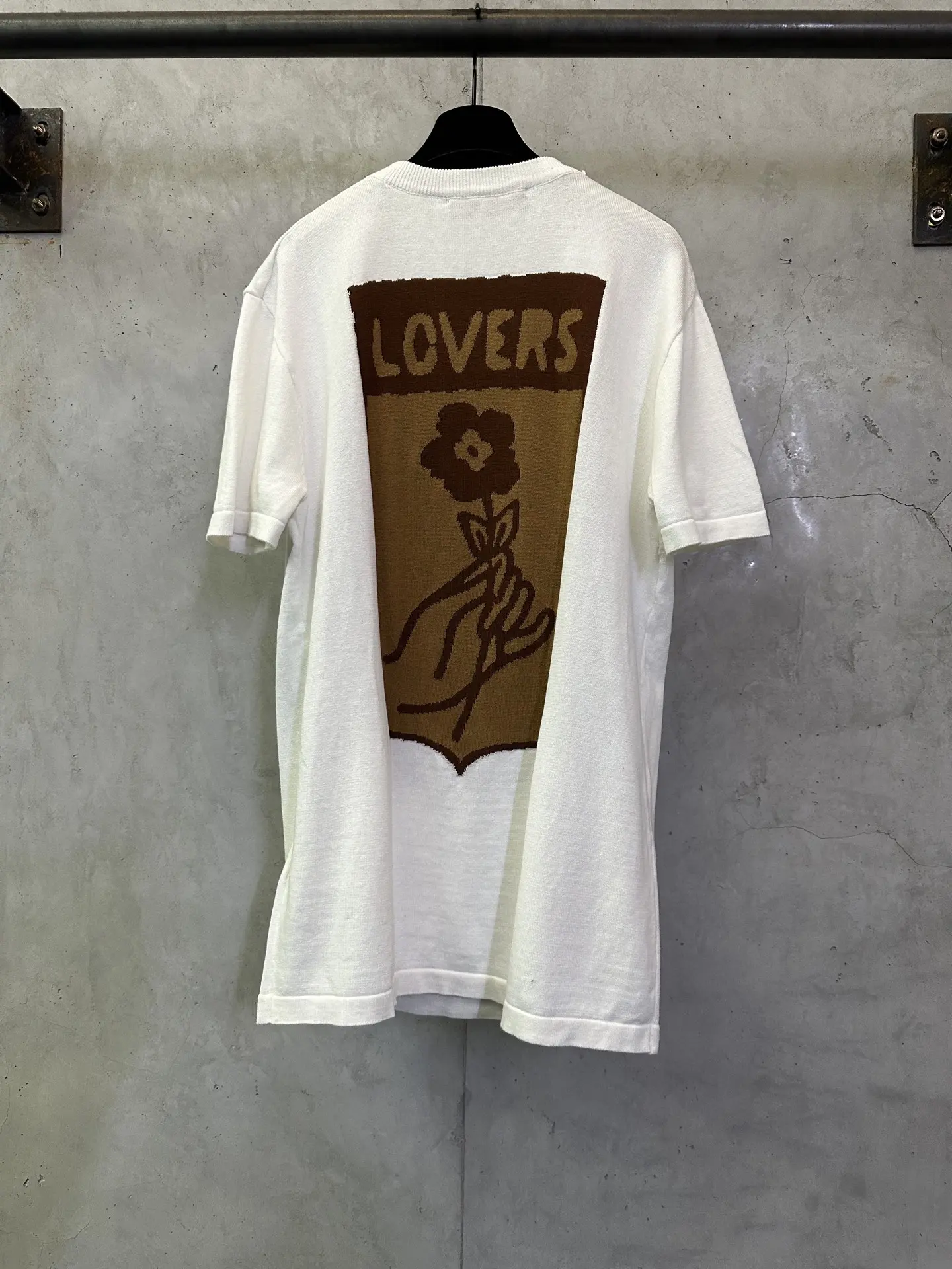 Trunk Intarsia Cotton Knit T-Shirt D27012486 — view 2