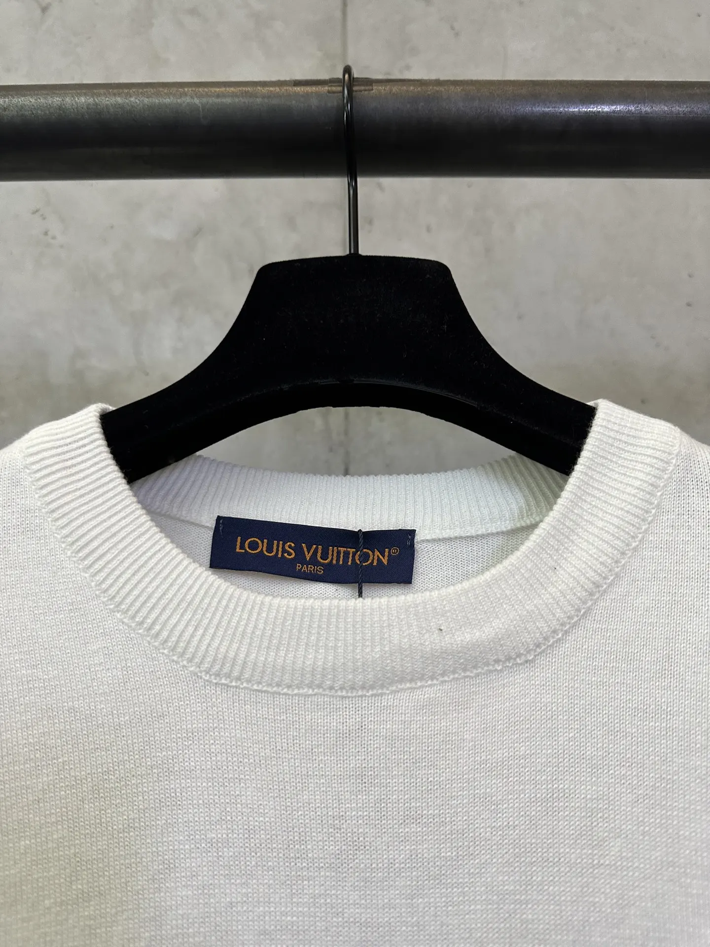 Trunk Intarsia Cotton Knit T-Shirt D27012486 — view 7
