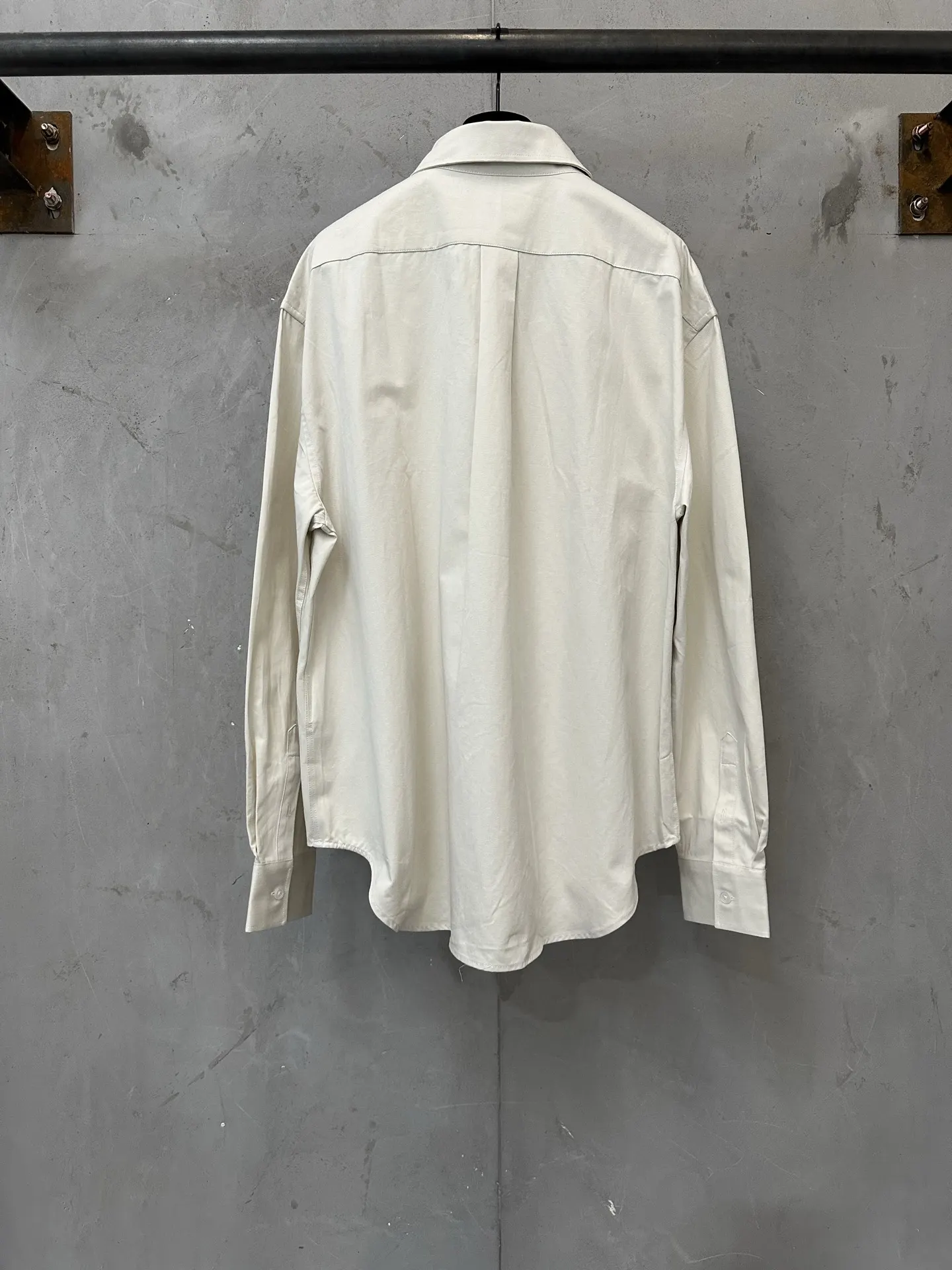 Logo Embroidered Cotton Twill Shirt D27022286 — view 2