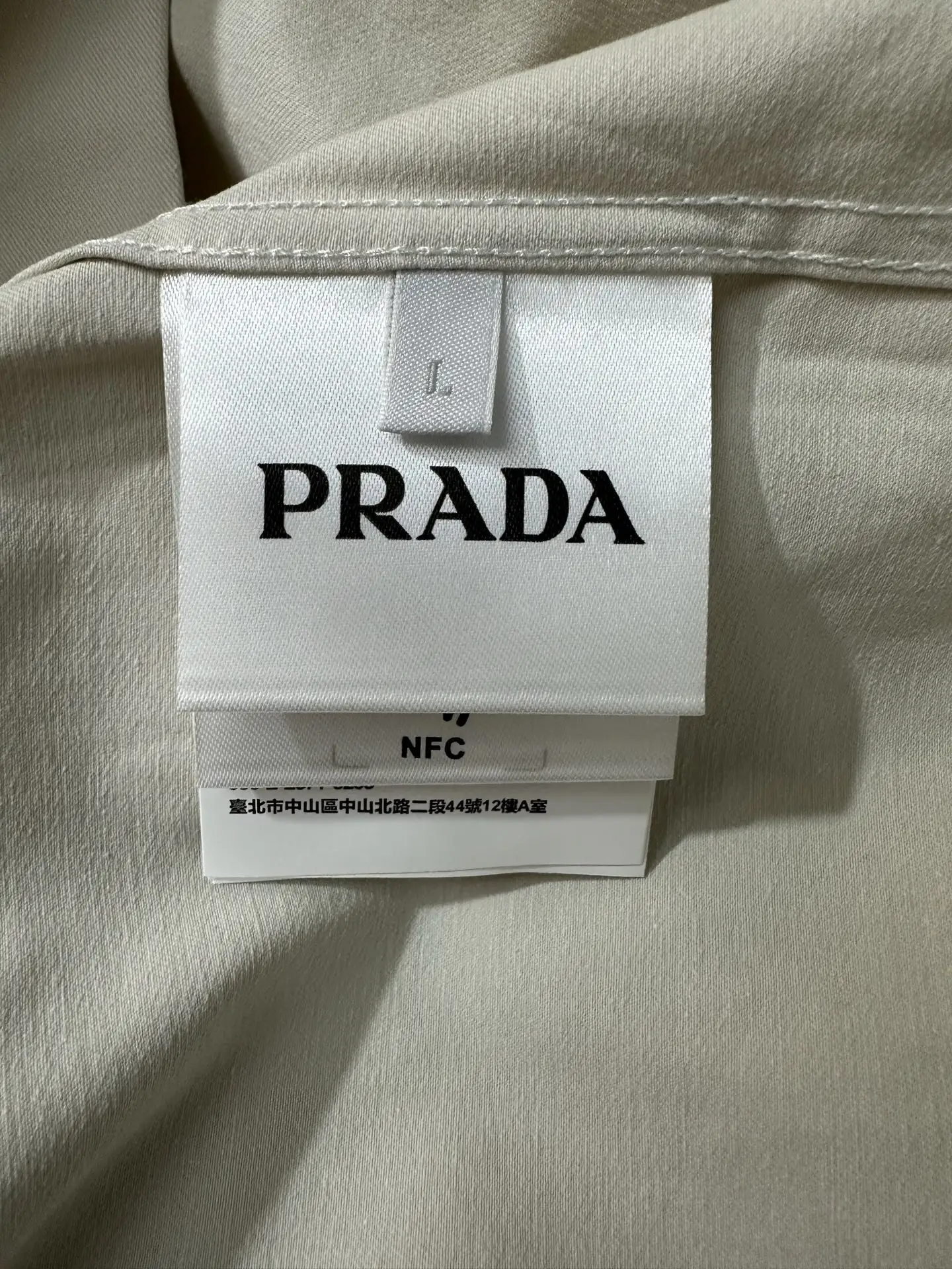 Logo Embroidered Cotton Twill Shirt D27022286 — view 9