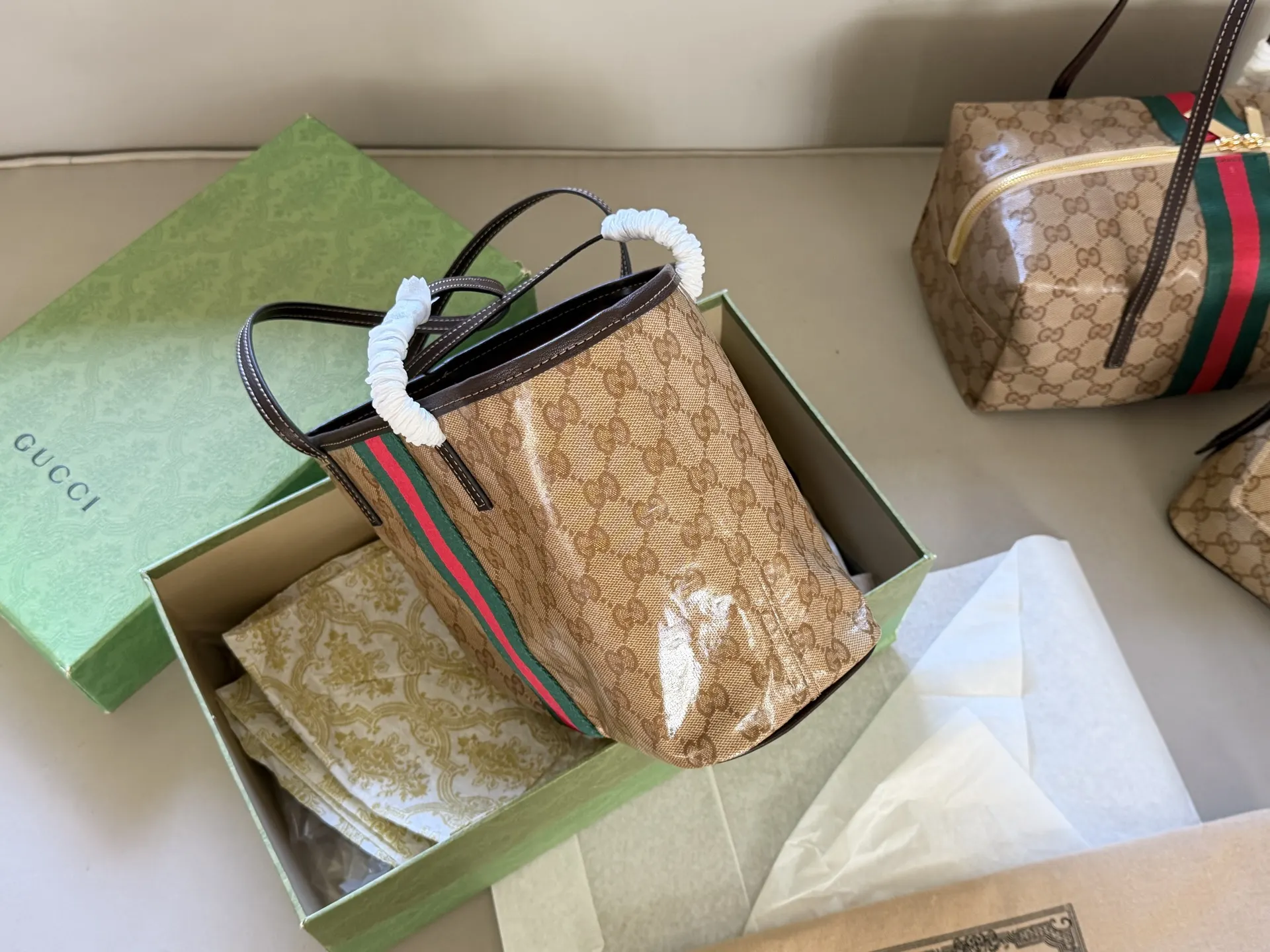 GG Coated Canvas Mini Tote Bag D27018391 — view 4