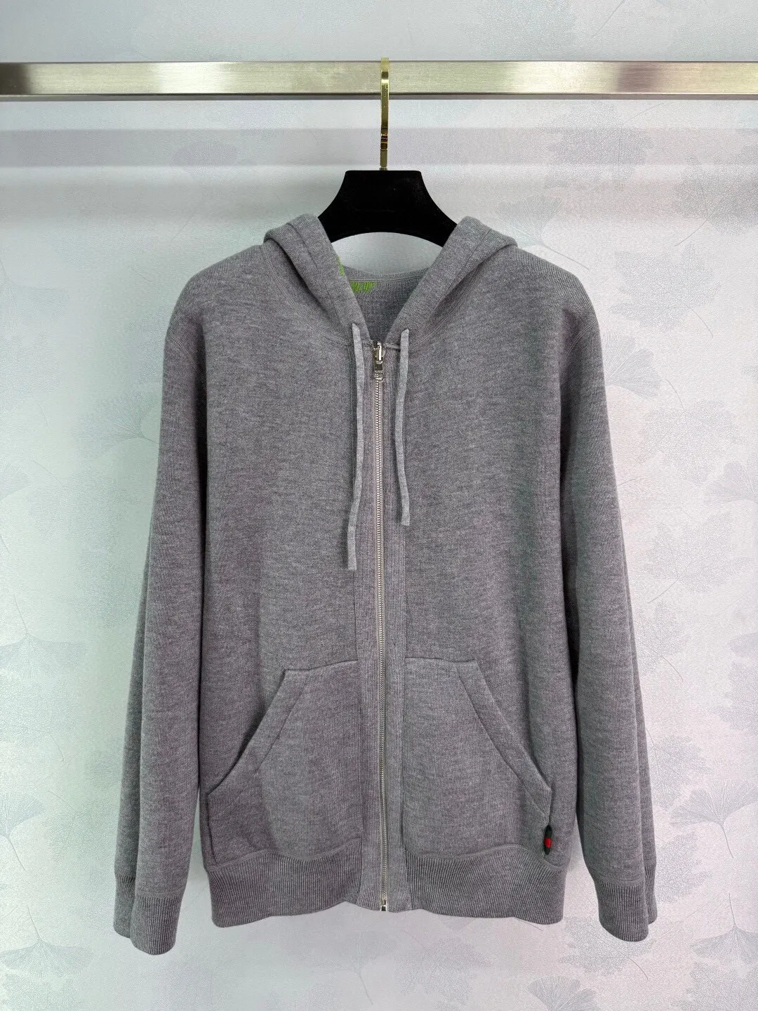 Reversible Logo Jacquard Cashmere-Blend Hoodie D27016003 — view 2