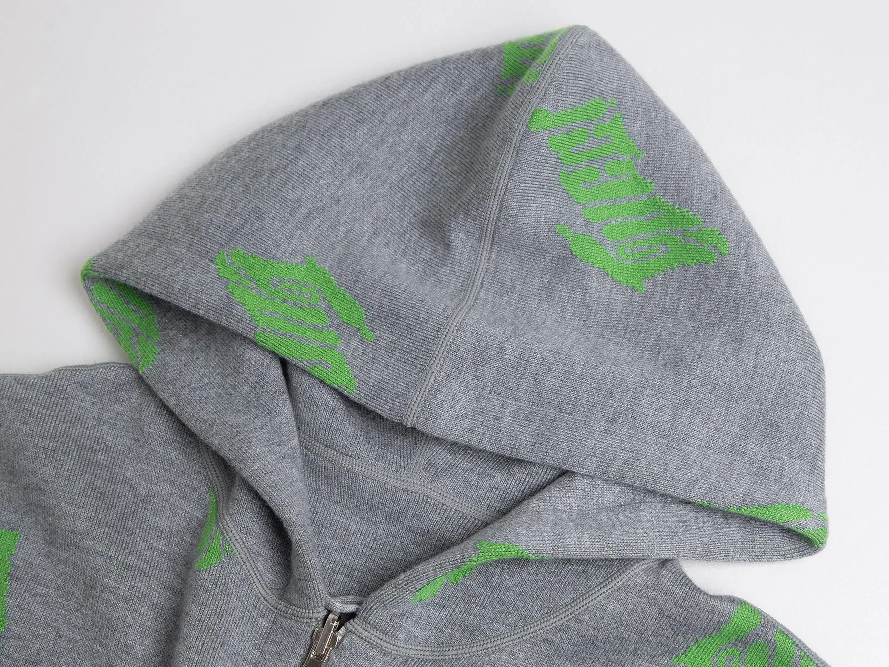 Reversible Logo Jacquard Cashmere-Blend Hoodie D27016003 — view 4