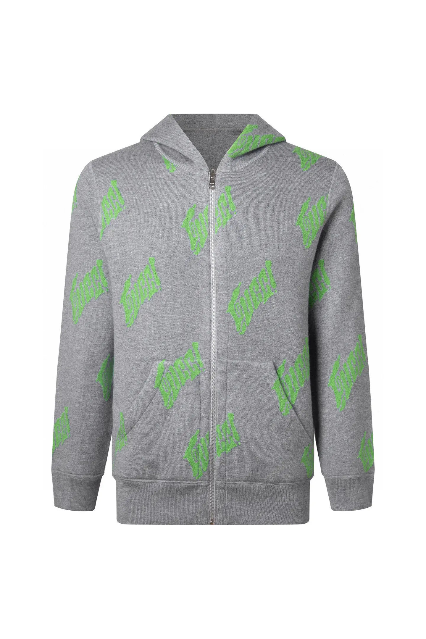 Reversible Logo Jacquard Cashmere-Blend Zip-Up Hoodie D27016002 — view 3