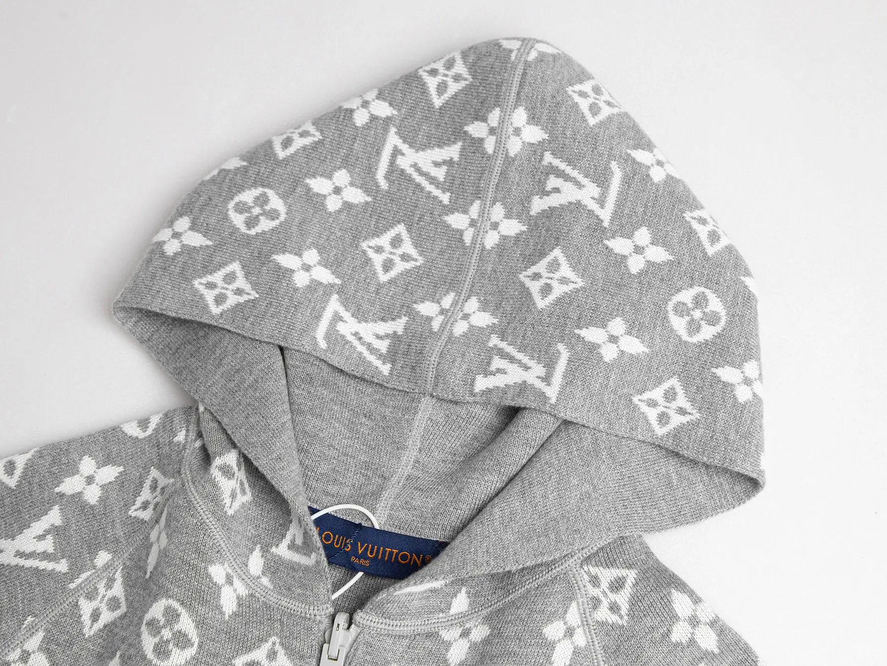 Monogram Reversible Cashmere-Blend Zip-Up Hoodie D27016001 — view 6