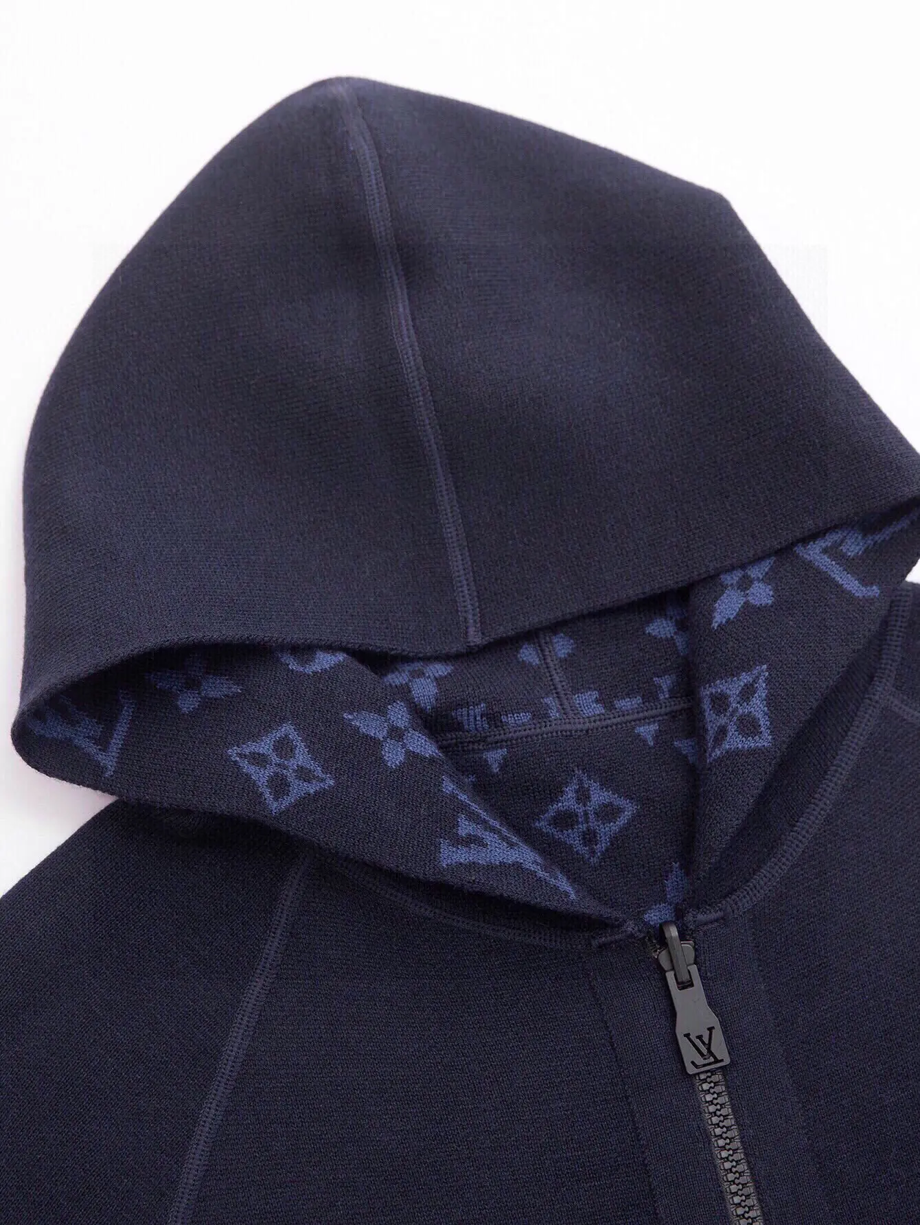Monogram Reversible Cashmere-Blend Zip-Up Hoodie D27016000 — view 5