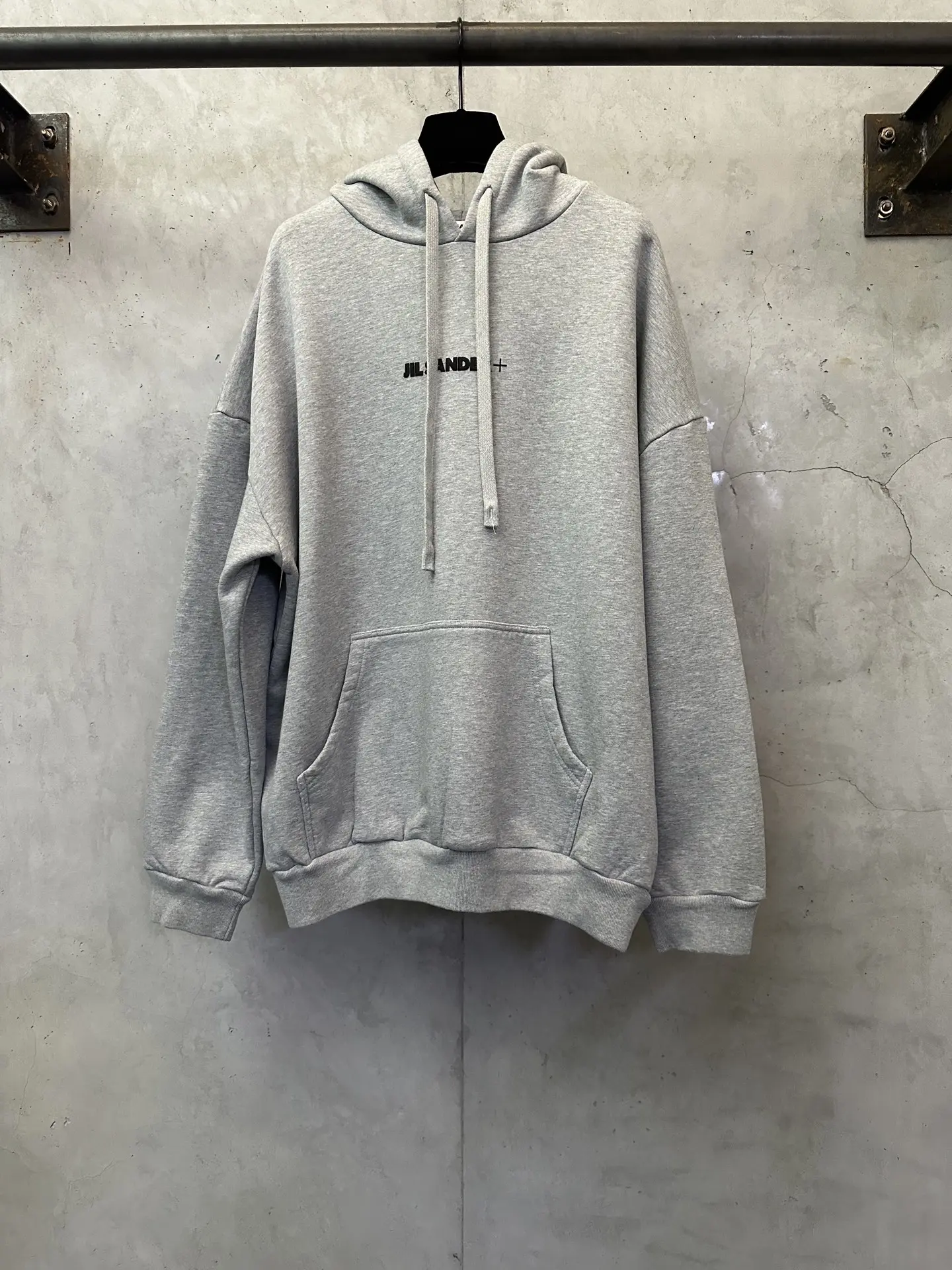 Logo Print Oversized Cotton Hoodie D27020535