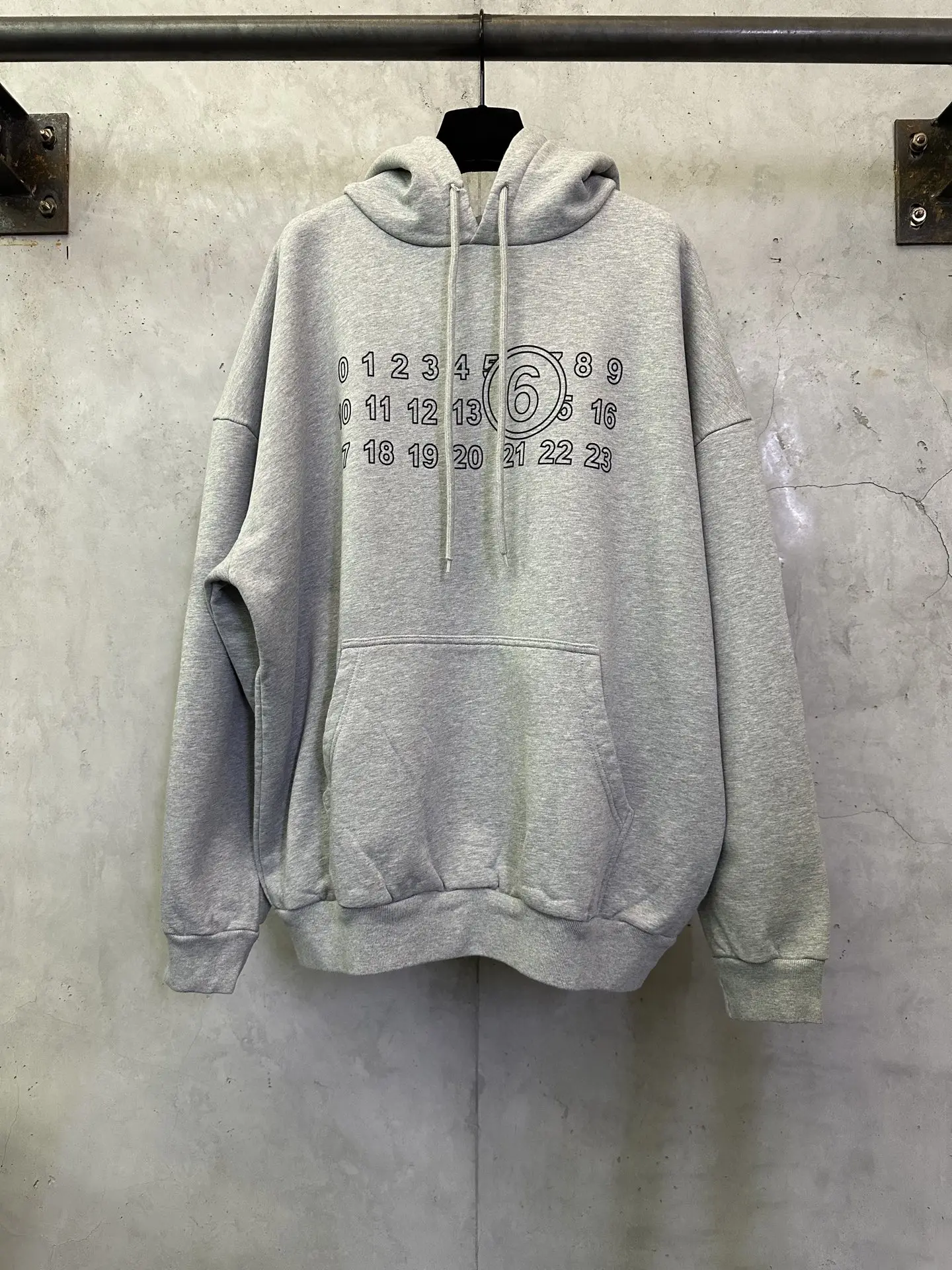 MM6 Numeric Logo Oversized Hoodie D27020516