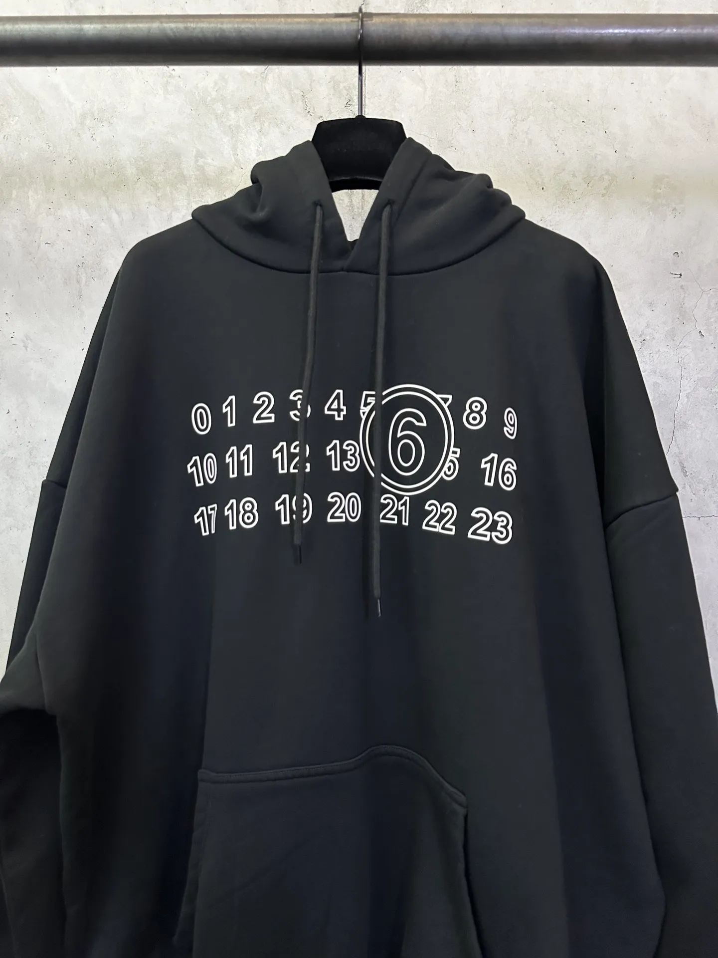 MM6 Maison Margiela Numeric Logo Hoodie D27020515 — view 3